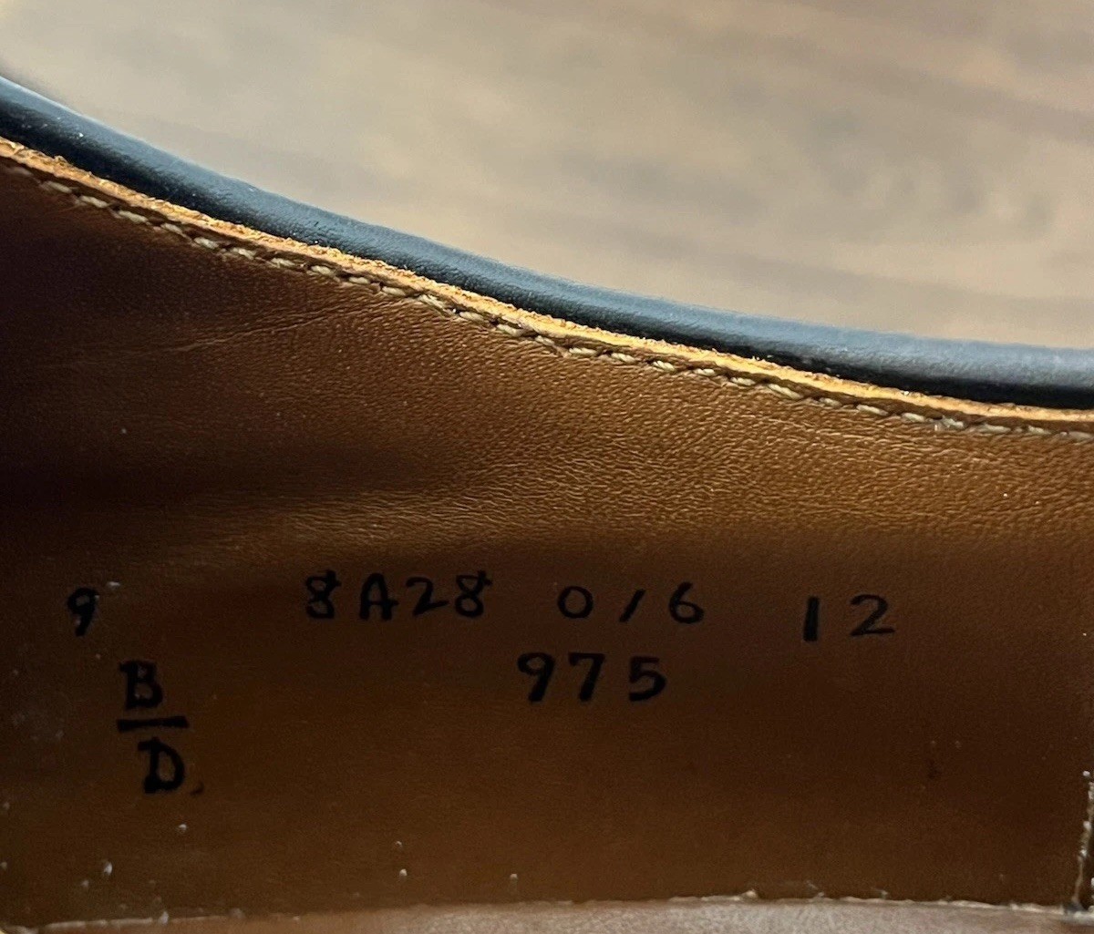 Alden Men’s Size 9 B D Wingtip Leather Oxford Shoes 975 Made in New England USA
