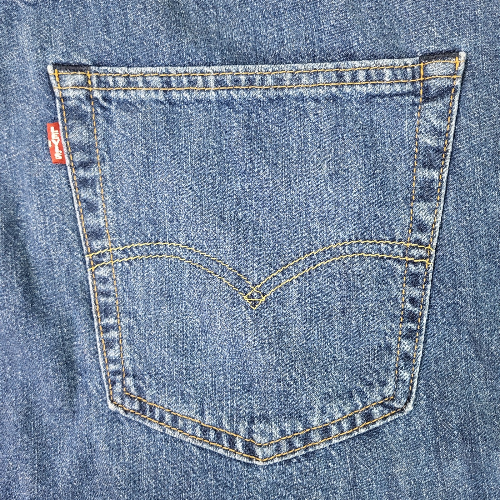 Levis Premium 568 Loose Straight Jeans 38×30 Mens Blue New With Tags 0 Cotton