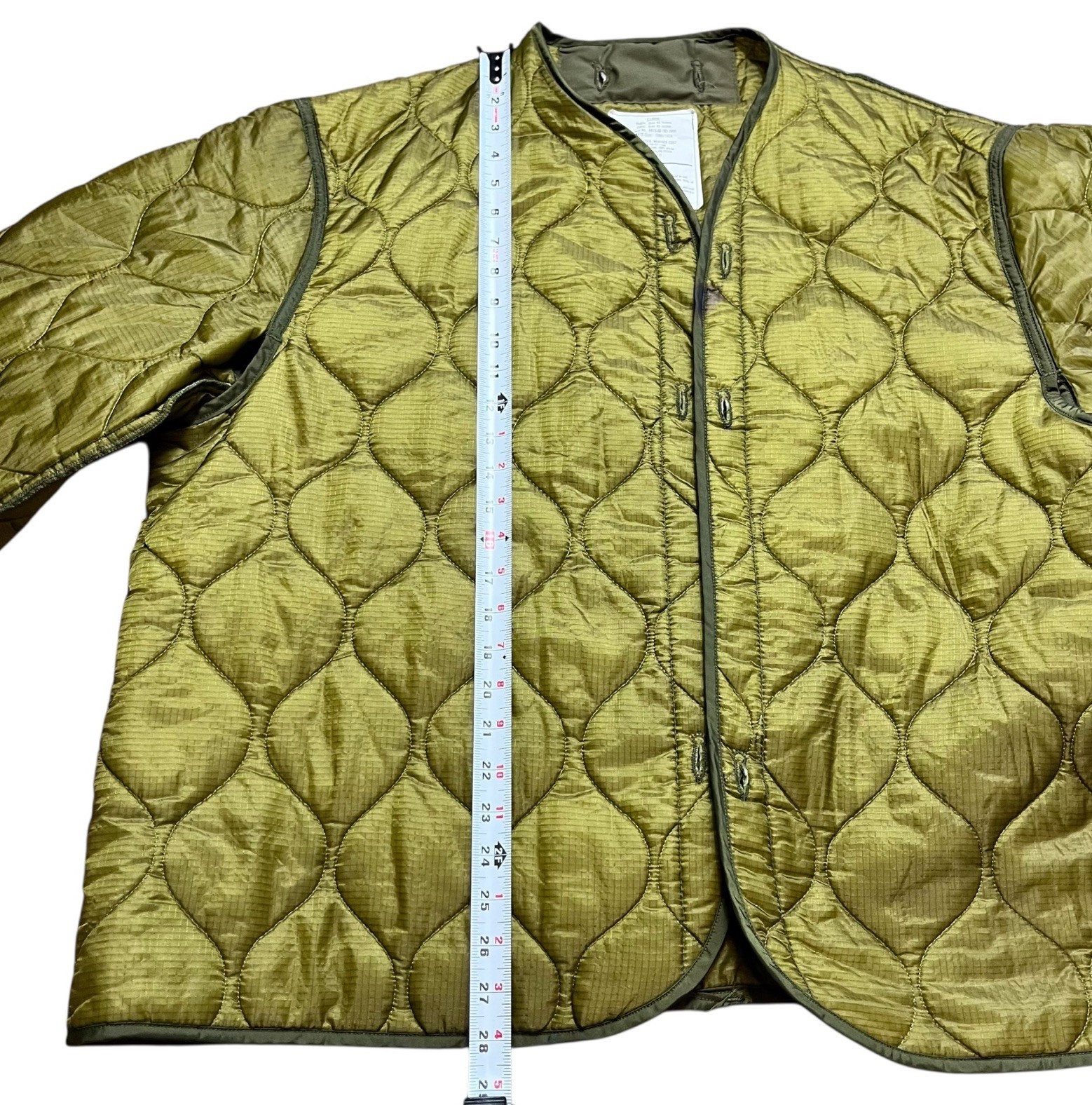 VTG MILITARY ISSUE M-65 FIELD JACKET LINER QUILTED COAT LINER XL USA MADE