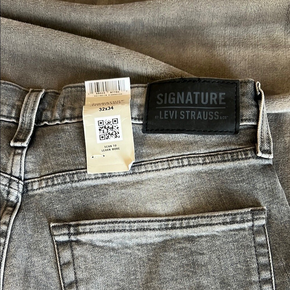 Signature by Levi Strauss Slim Gray Jeans 32X34