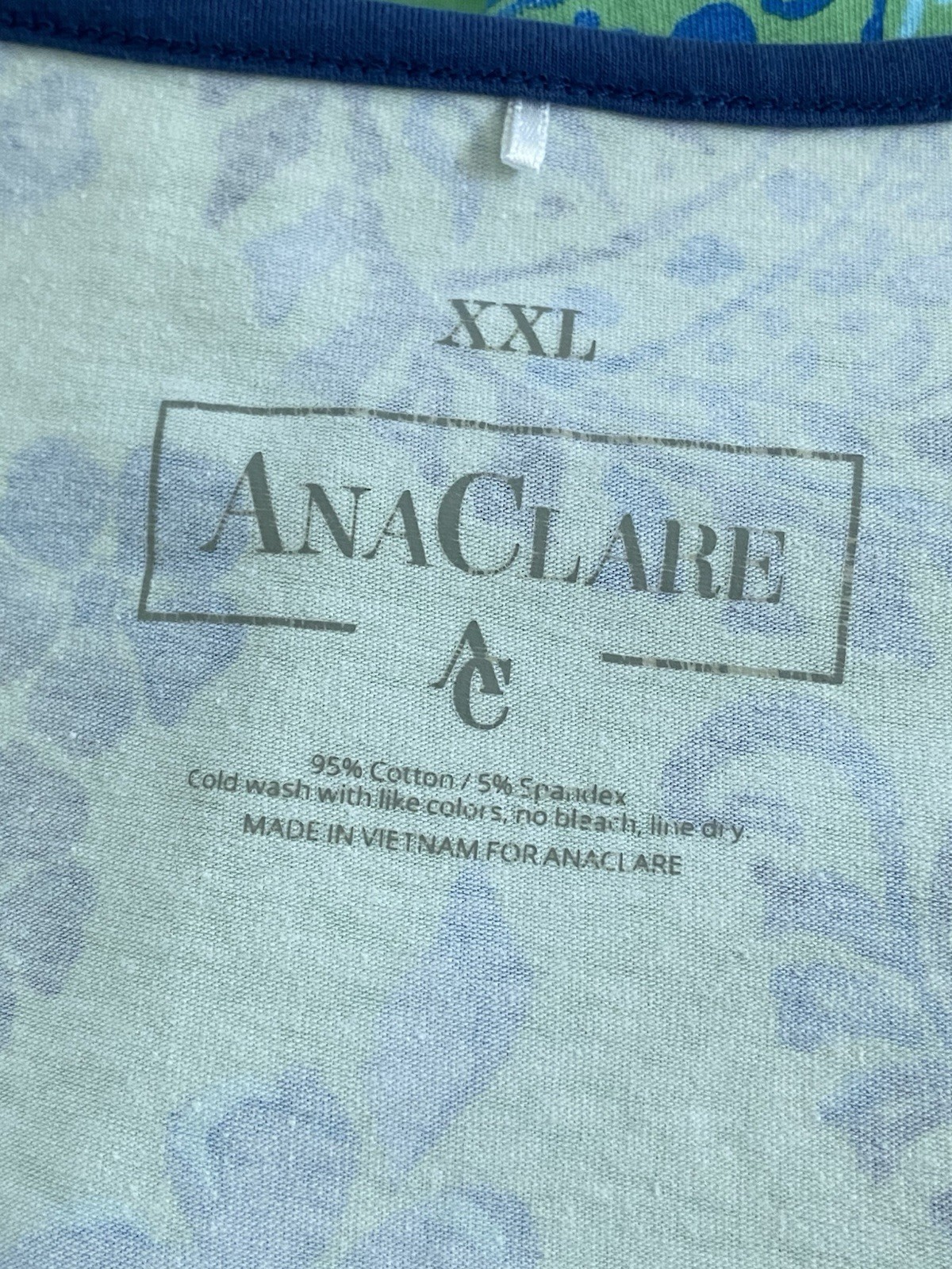 ANA CLARE Chantilly Rebecca Ruffle Sleeveless Dress Pink/Teal XX-Large