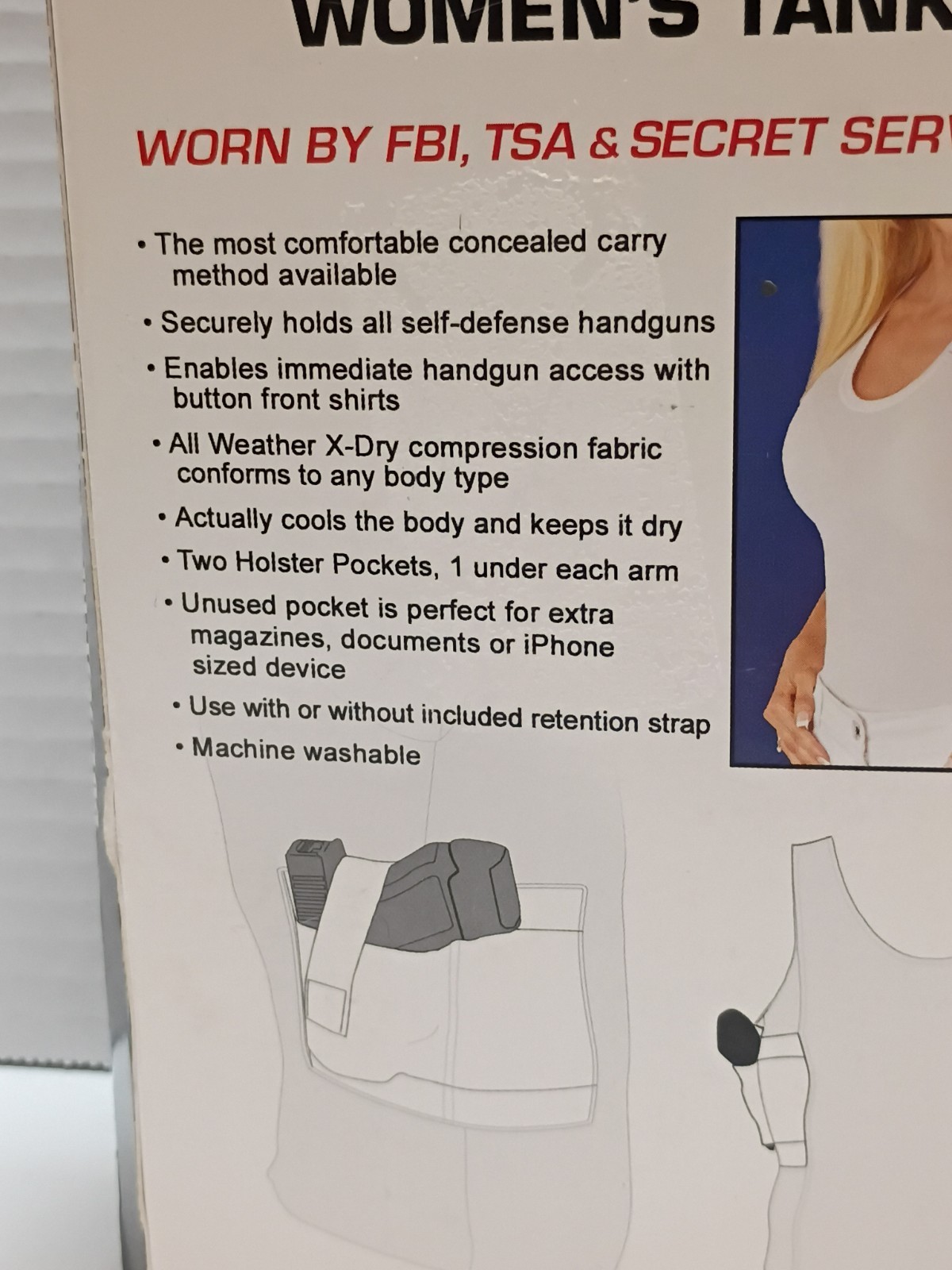 UnderTech Undercover Women’s Concealed Carry Tank Top NUDE X small