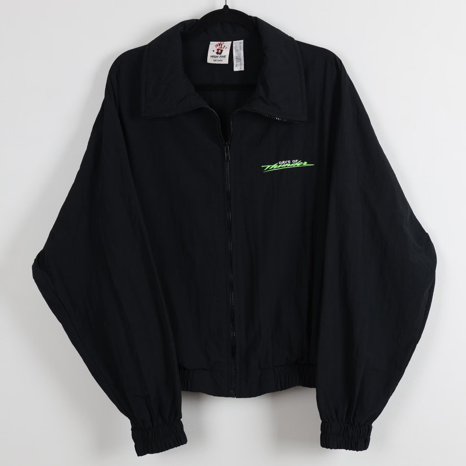 Vintage 90s Days Of Thunder 1990 Tom Cruise Movie Jacket Zip Nascar Racing Large