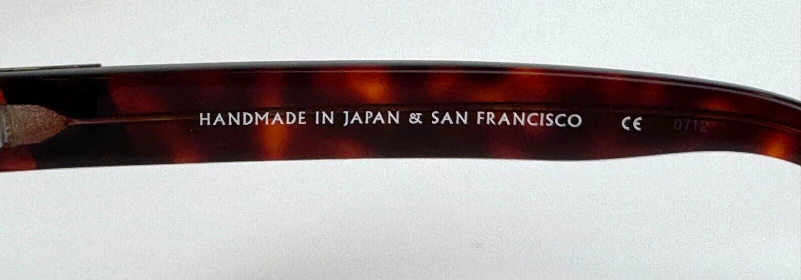 Westward Leaning Sunglasses Wmn Brown Tortoise Shell Frame Amber handmade Japan