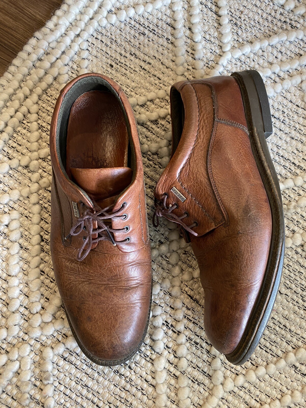 Johnston Murphy Brown Leather Oxford Style Men’s Dress Shoes Size 10.5