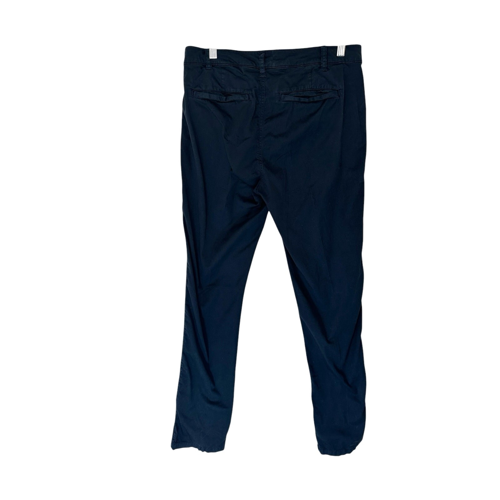 J.Crew Navy Casual Rugged Everyday Button Closure Skinny Leg Pants Size 27 Tall