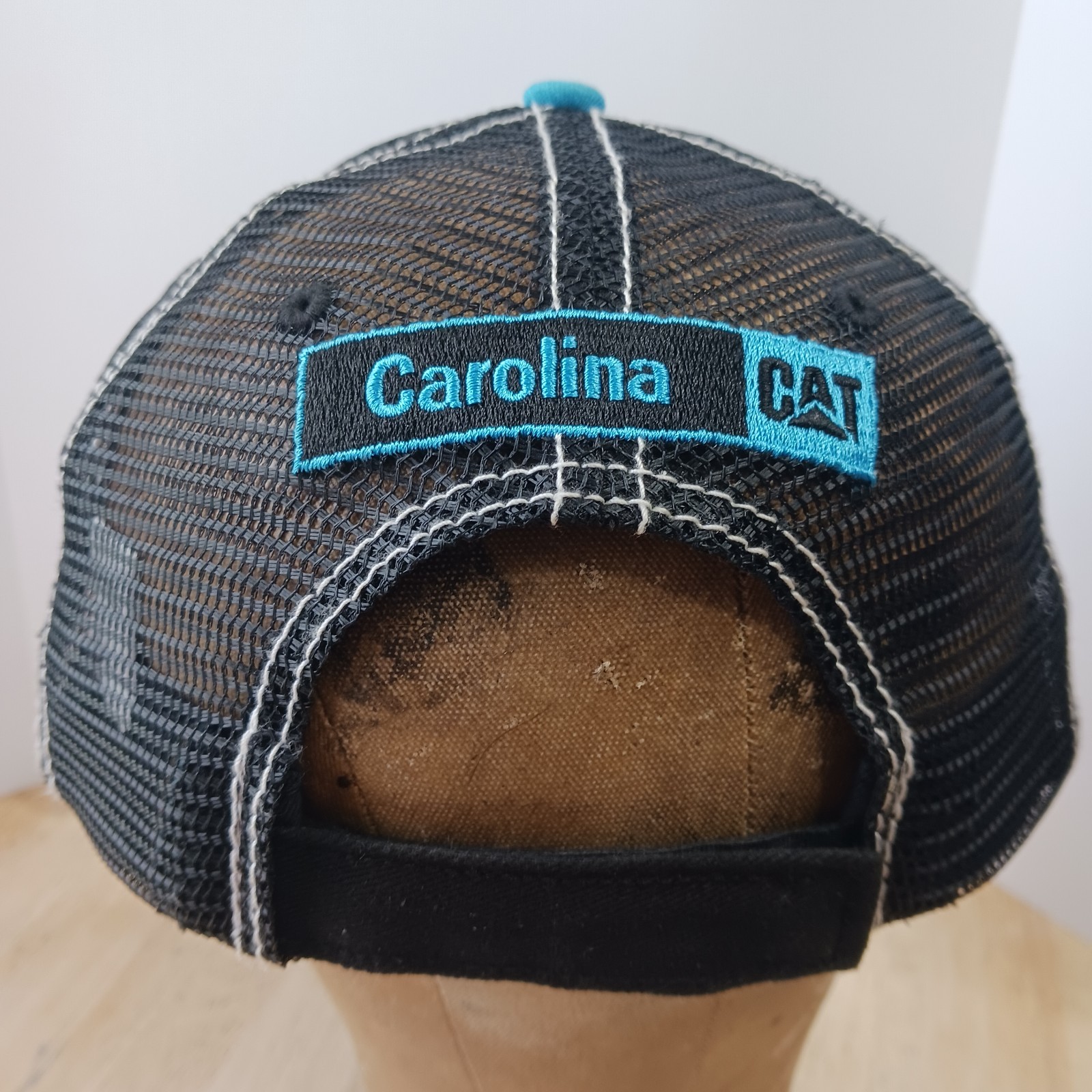 EUC CAT Carolina CAT 2-Tone Mesh Cap Hat OSFA Construction Heavy Machine