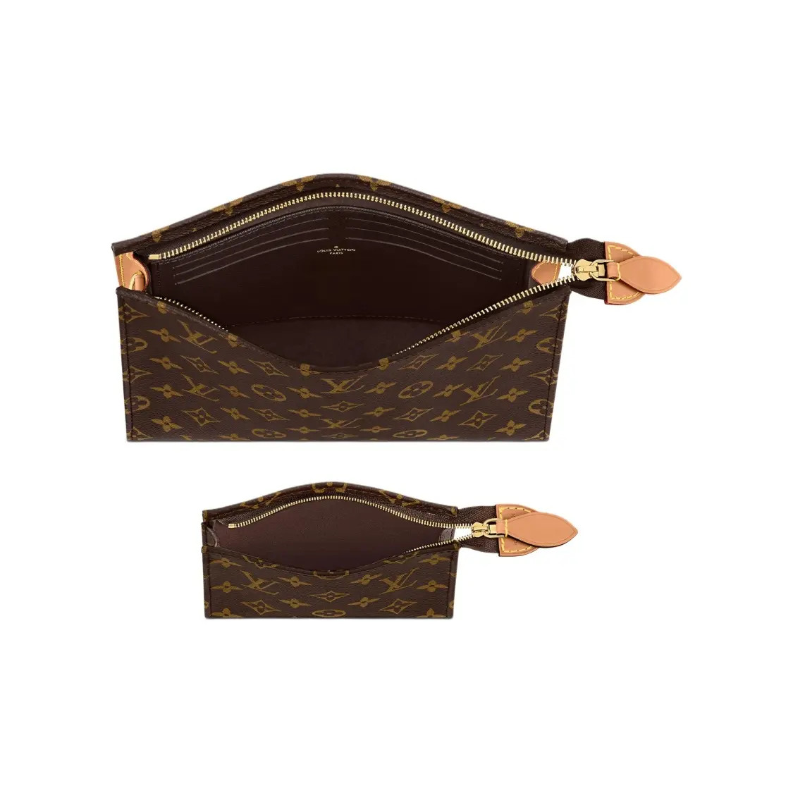 LOUIS VUITTON Classic Old Flower Handbag Toilet Bag Large Unisex 9.8x2x7.8 in