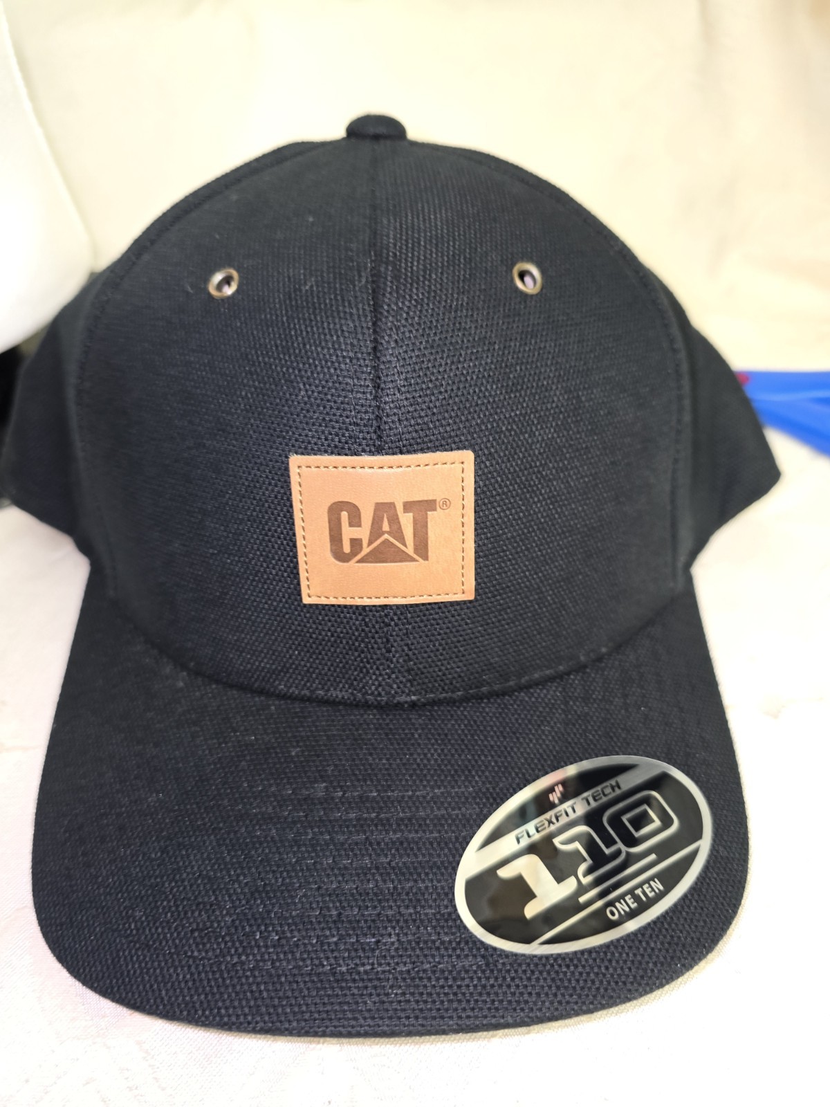 Caterpillar Flexfit Tech 110 One Ten Diamond Plate Hat/Cap Black- Genuine