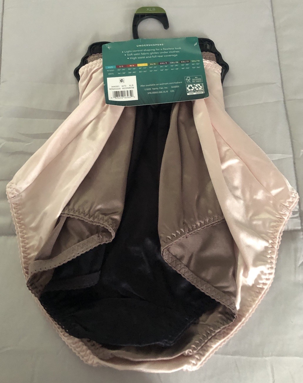 Vanity Fair Radiant Undershapers Light Control Everyday Smoothing 3 Pk Sz XL/8