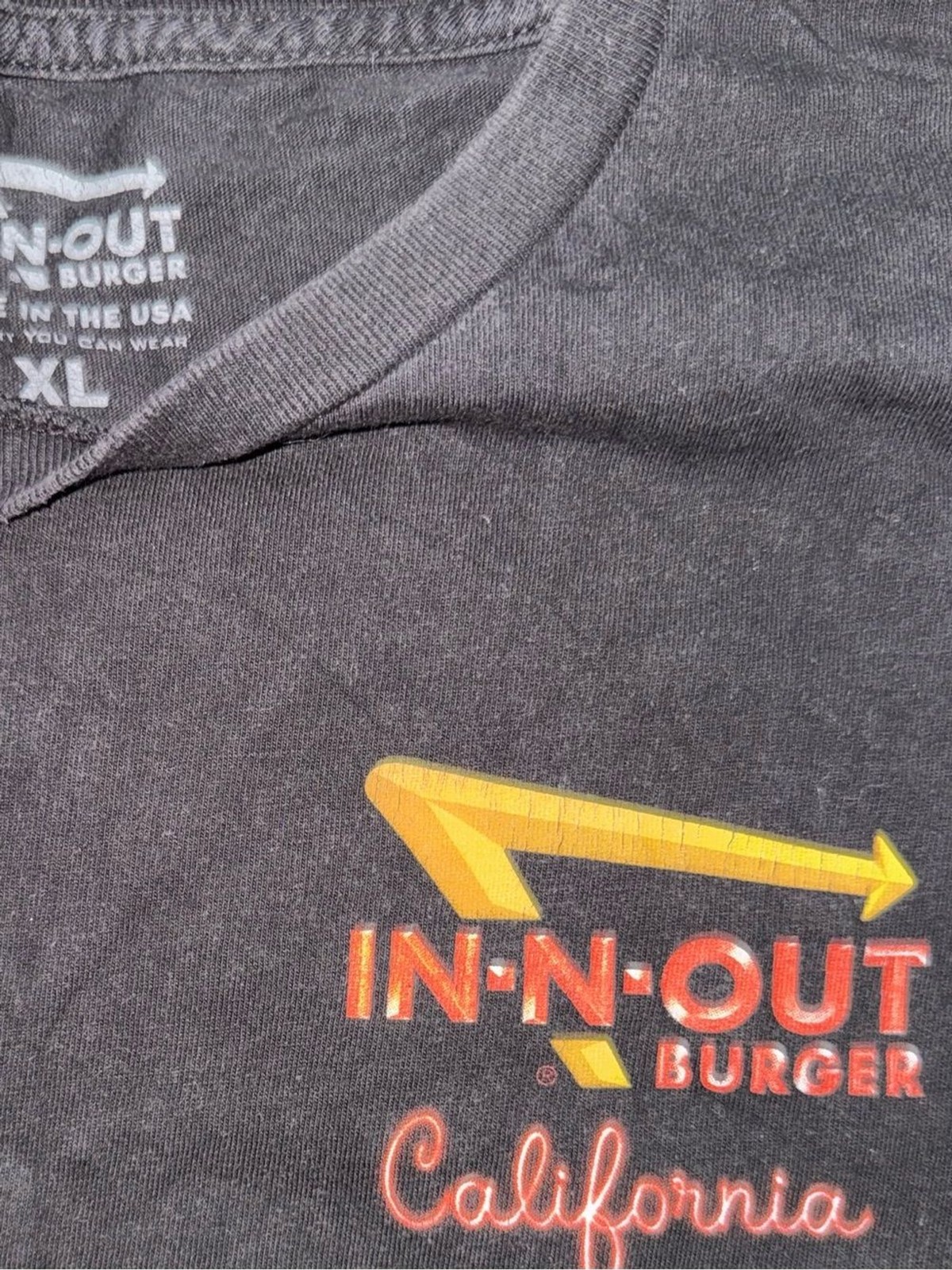 IN-N-OUT Black Short Sleeve Logo Tee