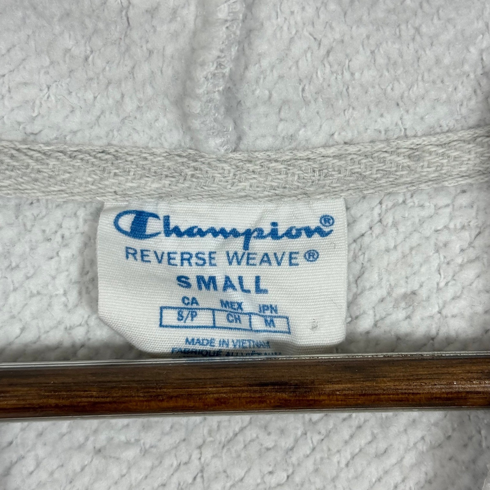 Butler Champion Reverse Weave Hoodie Cropped Sweatshirt Small Spellout Logo Y2K