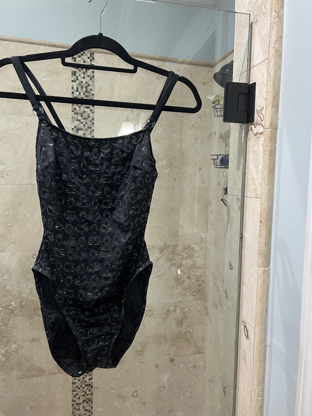 La Blanca One Piece Swimsuit Barbie Core Malibu Textured Wet Look Vtg Curvy 6