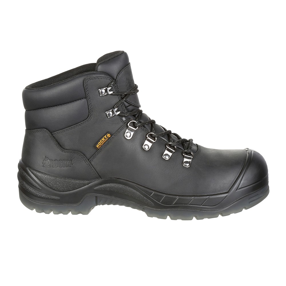 Rocky Work Smart 5 Inch Waterproof Composite Toe Work Mens Black RKK0244