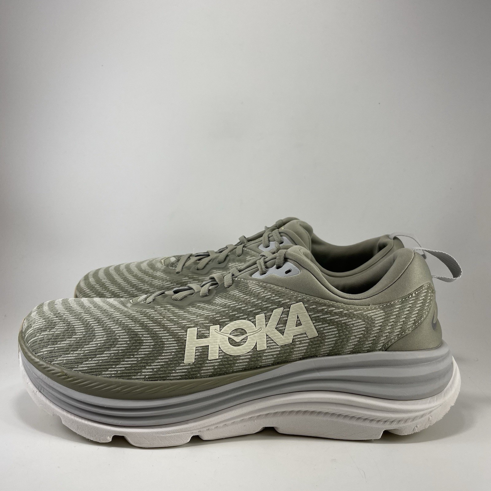 Hoka One One Gaviota 5 Barley/ Oat Milk Running Shoes Mens Size 12.5 2E Wide EE
