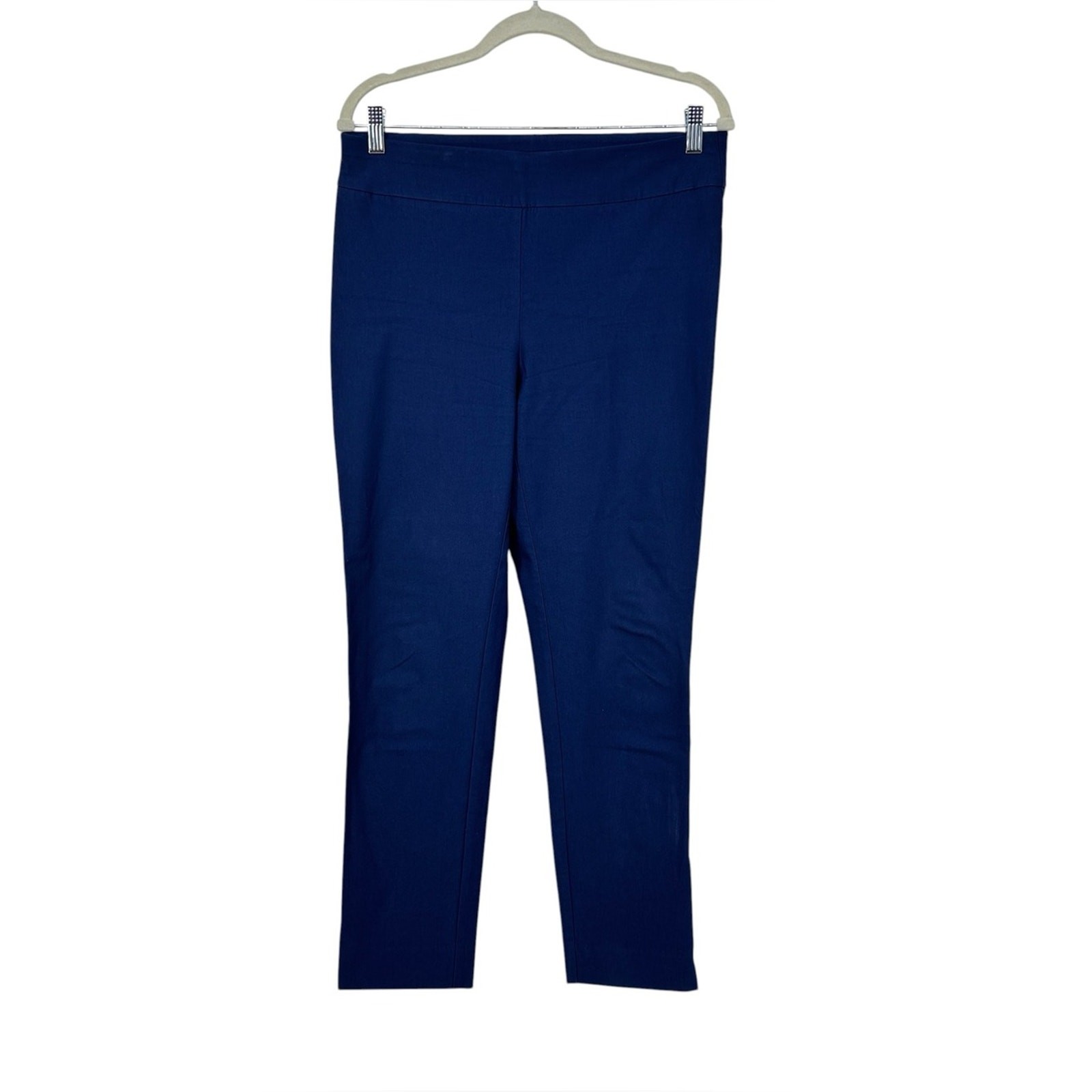 Chico’s 1.5 (Reg 10) Ankle Blue Rayon/Nylon/Span Brigette So Slimming Pants