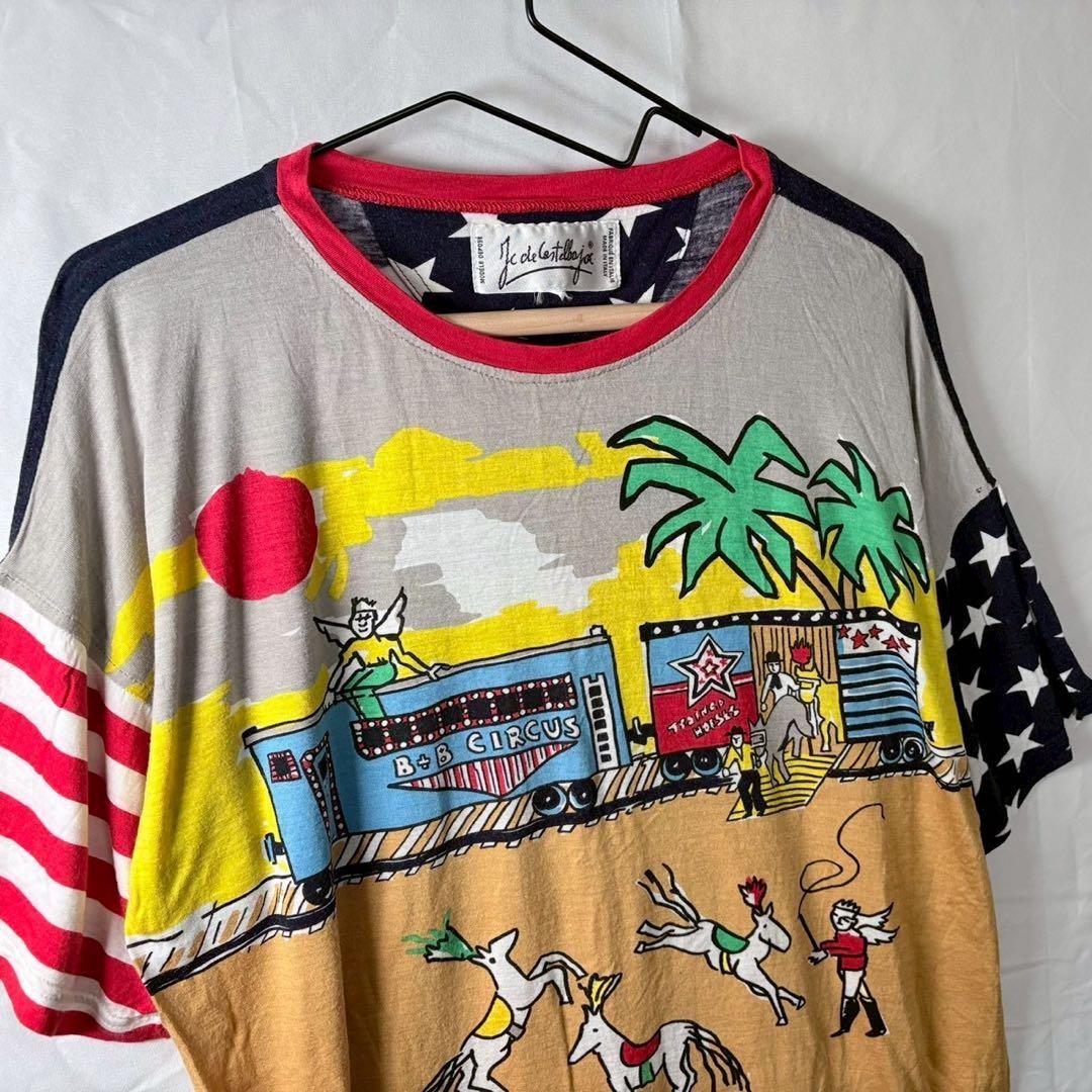 JC de Castelbajac Printed T-Shirt Italy, Free Size, Unique Design