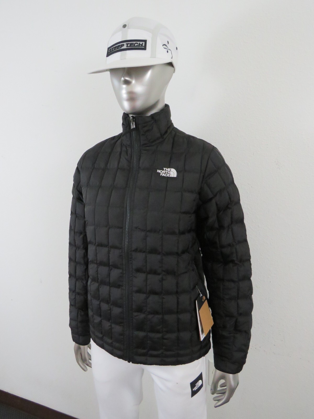 Womens TNF The North Face Thermoball FZ ECO Puffer Insulated Warm Jacket – Black
