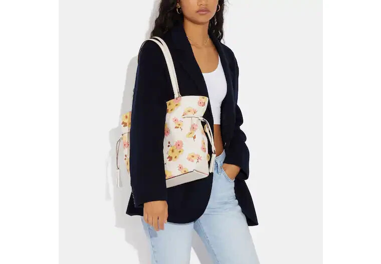 Coach Andy Tote With Floral Cluster Print MSRP: $478.00