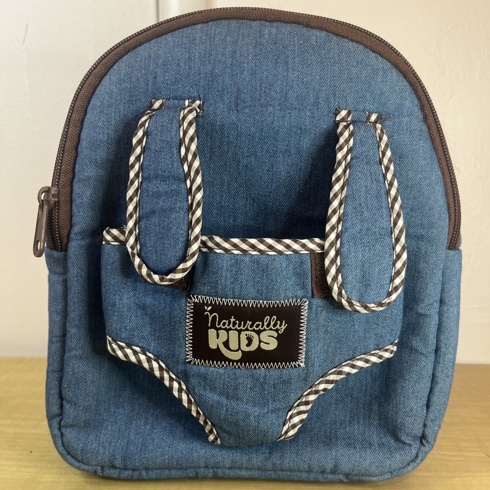 Naturally Kids Blue Back Pack Carries Stuff Animals Outside – Kids Ages 3-5 Fun
