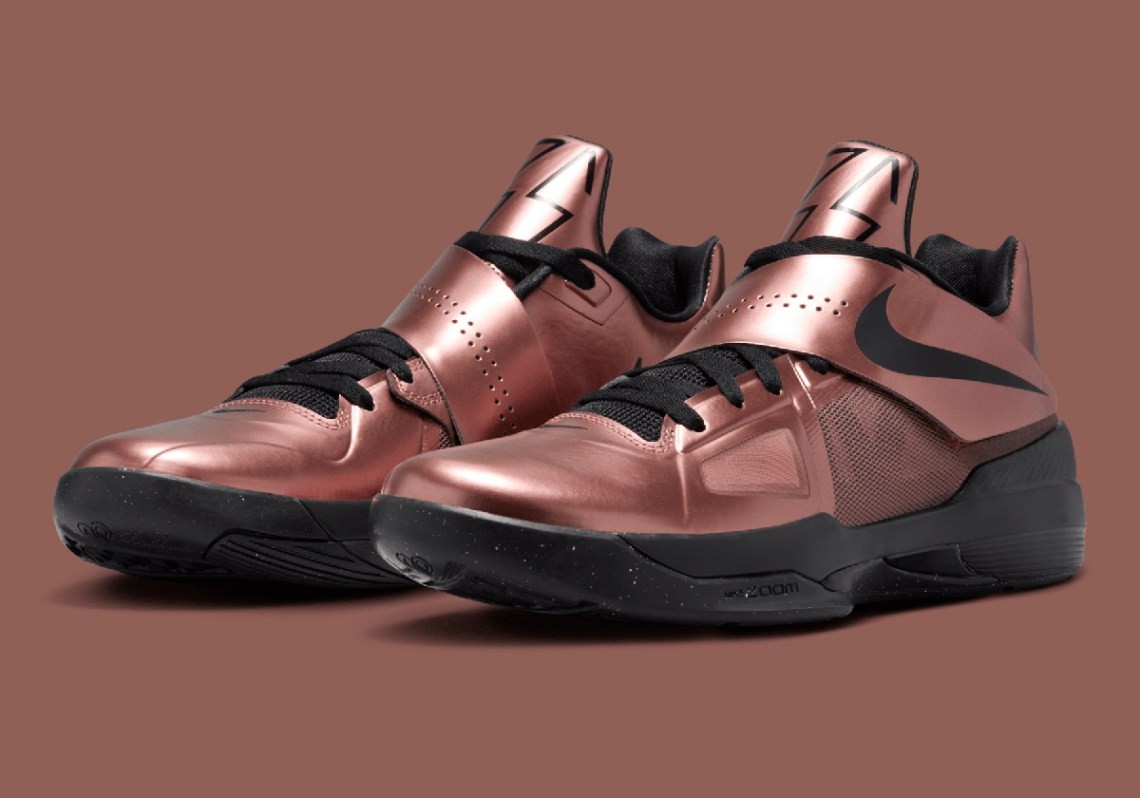 Nike KD IV 4 Christmas Xmas Metallic Copper Black FZ5913-800 Men’s