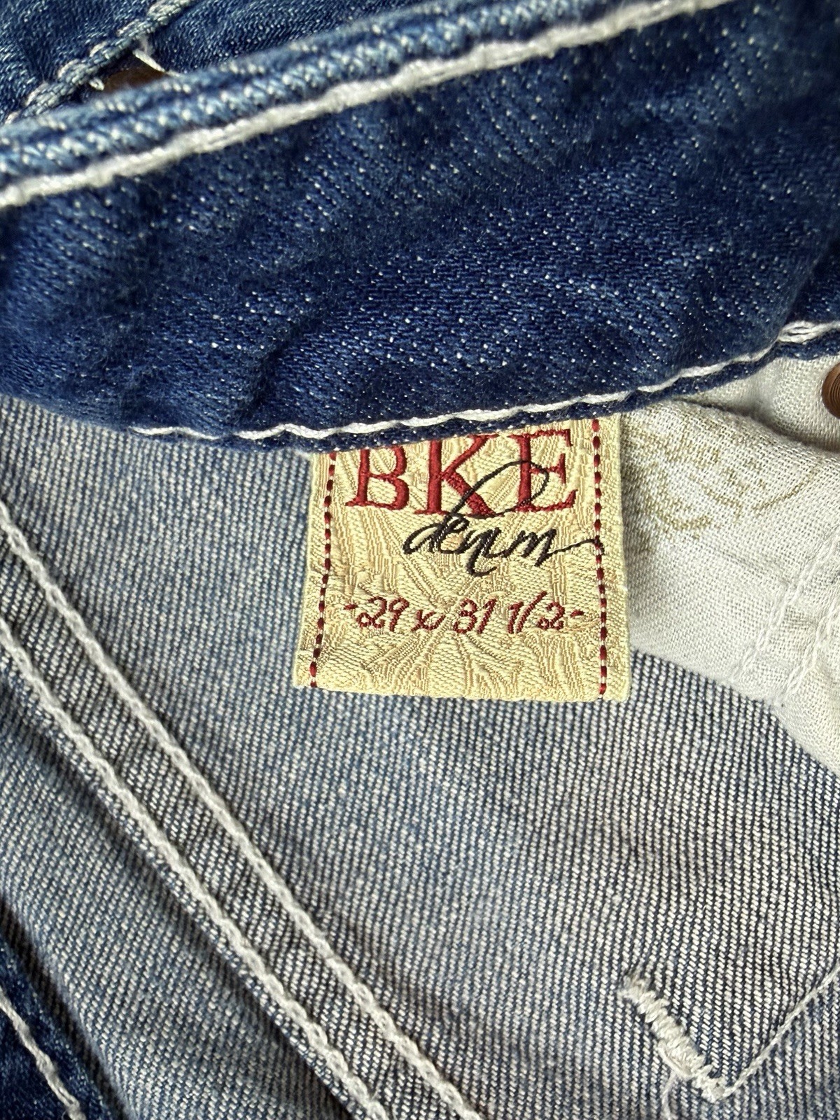 BKE Stella Bootcut Distressed Medium Wash Denim Jeans Women’s 29 x 31.5