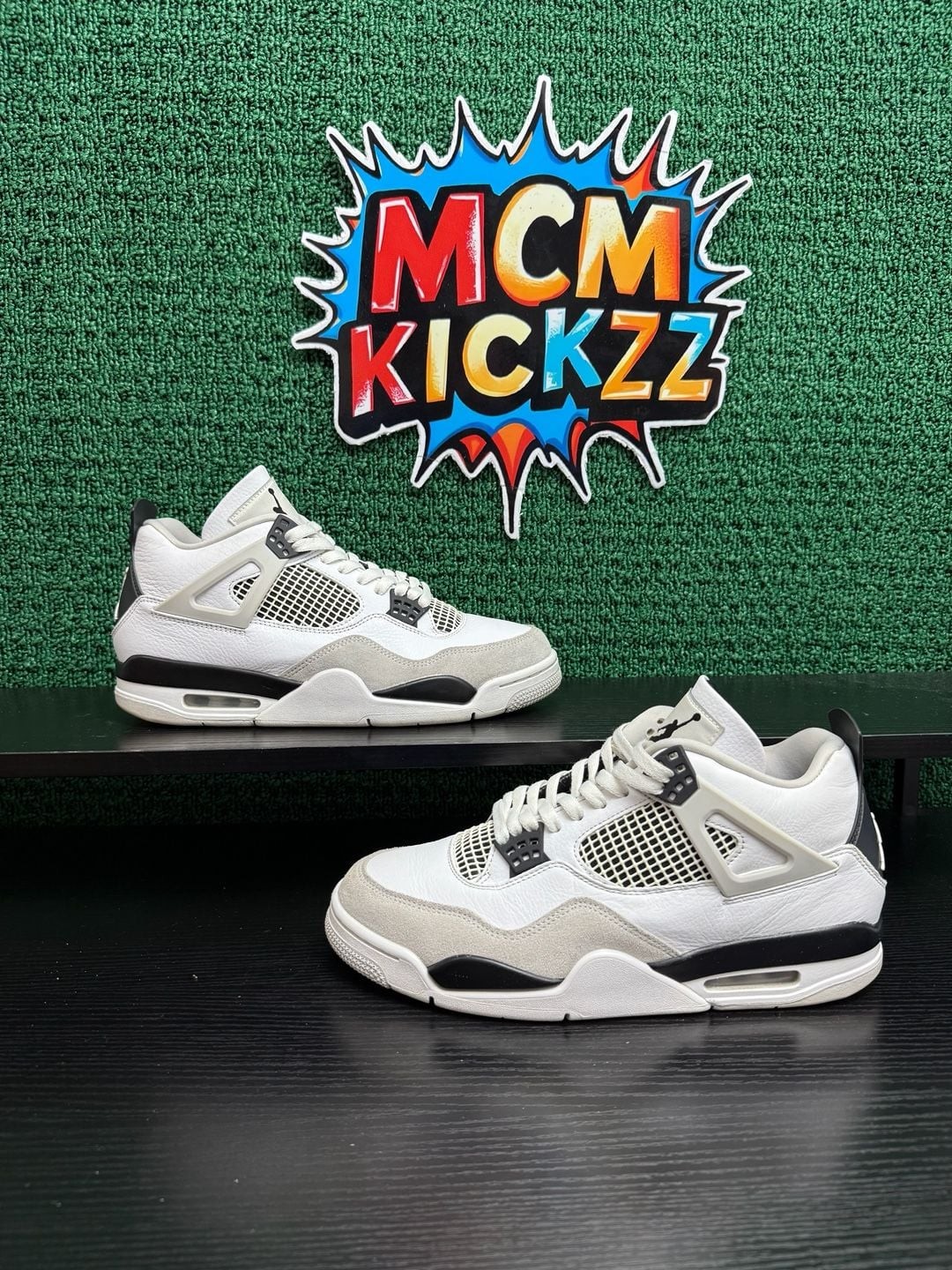 Air Jordan 4 Retro Military Black Men’s Size 10.5 Pre-Owned: Excellent