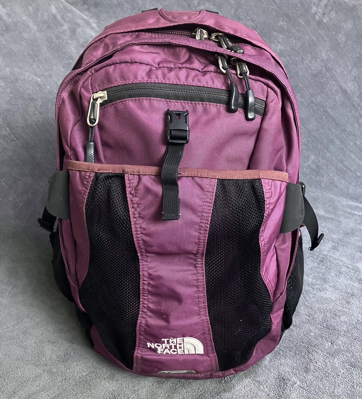 The North Face Recon Backpack Purple Laptop Hiking Day Bag Padded Back ISSUES