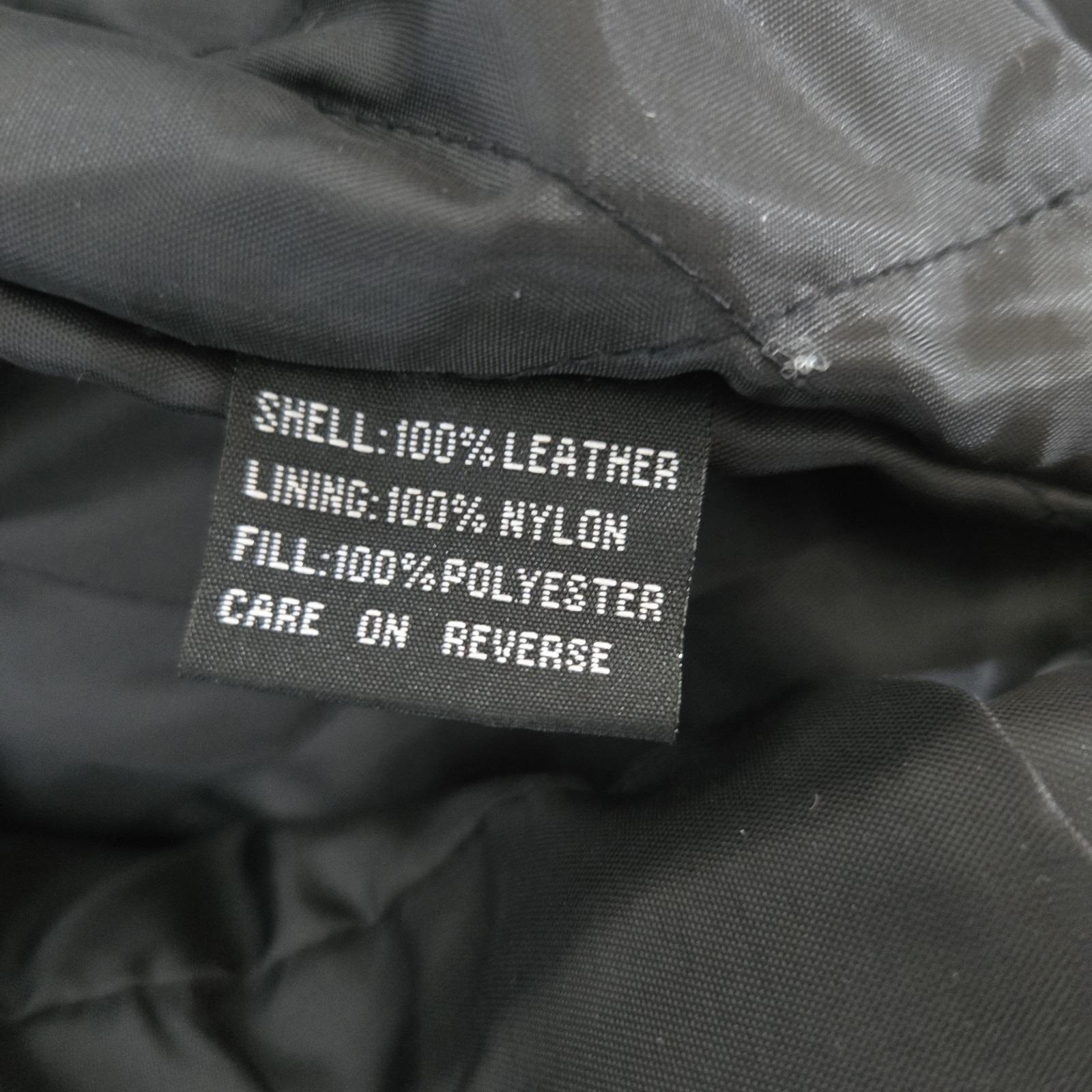 Prestige Men’s L Black Genuine Leather Bomber Jacket Removable Fur Liner