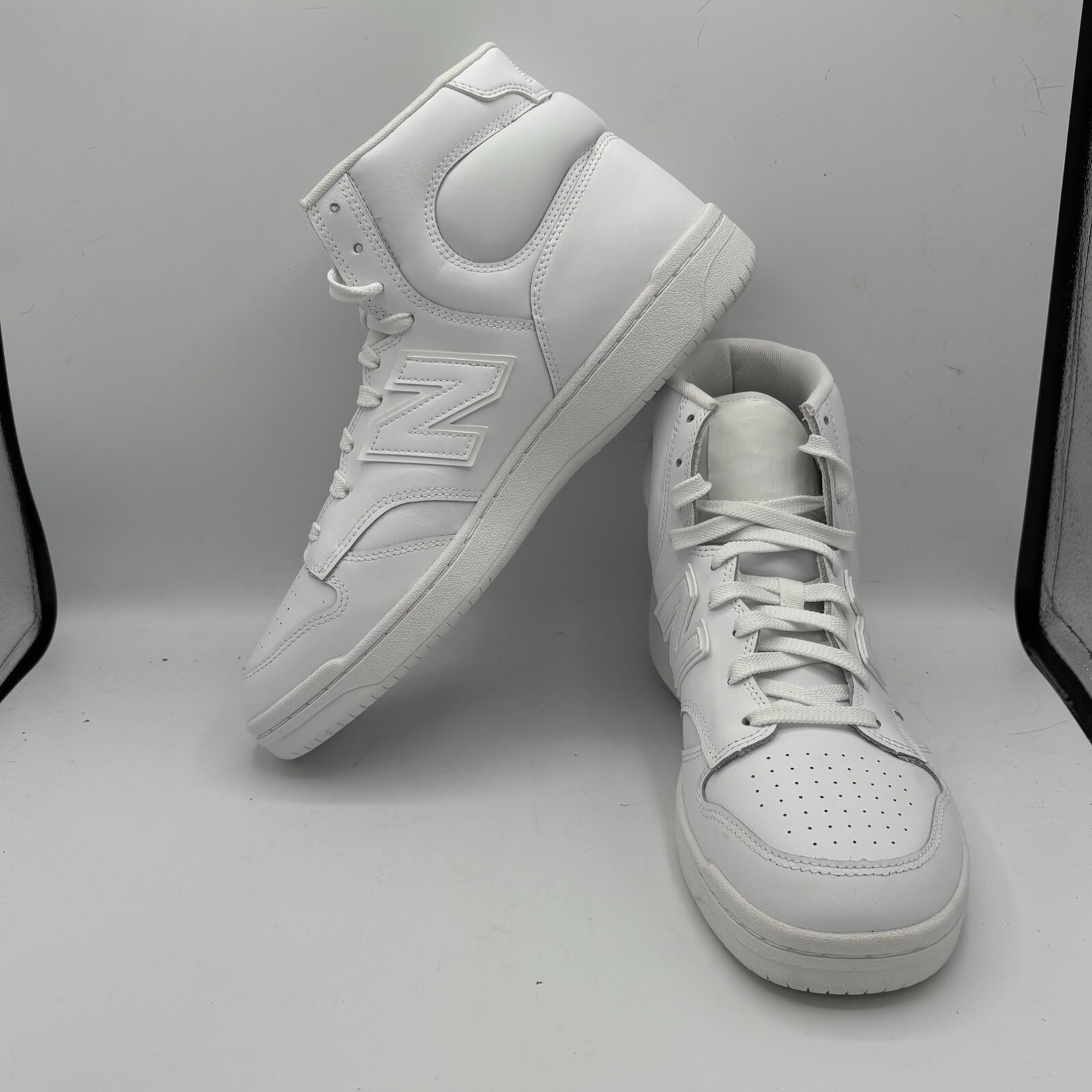 New Balance 480 Triple White BB480COC Hi top Sneaker skate Shoes Men’s 11D