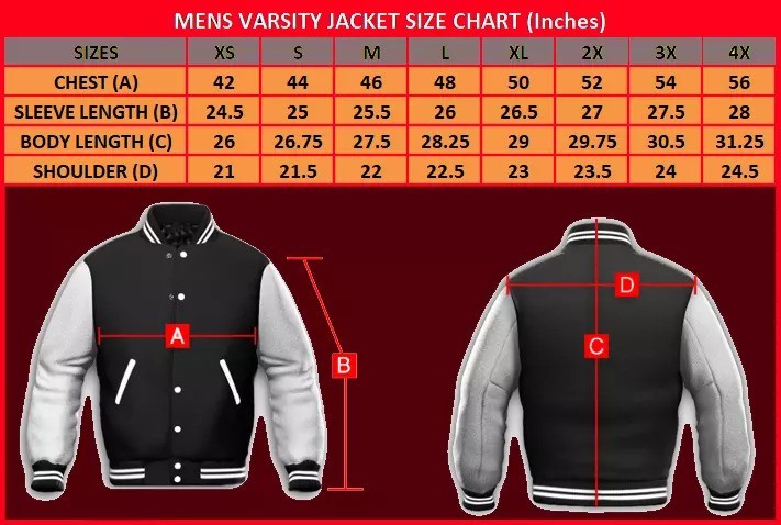 Chicago Football Jacket Letterman Handmade Varsity Leather Baseball Jacket
