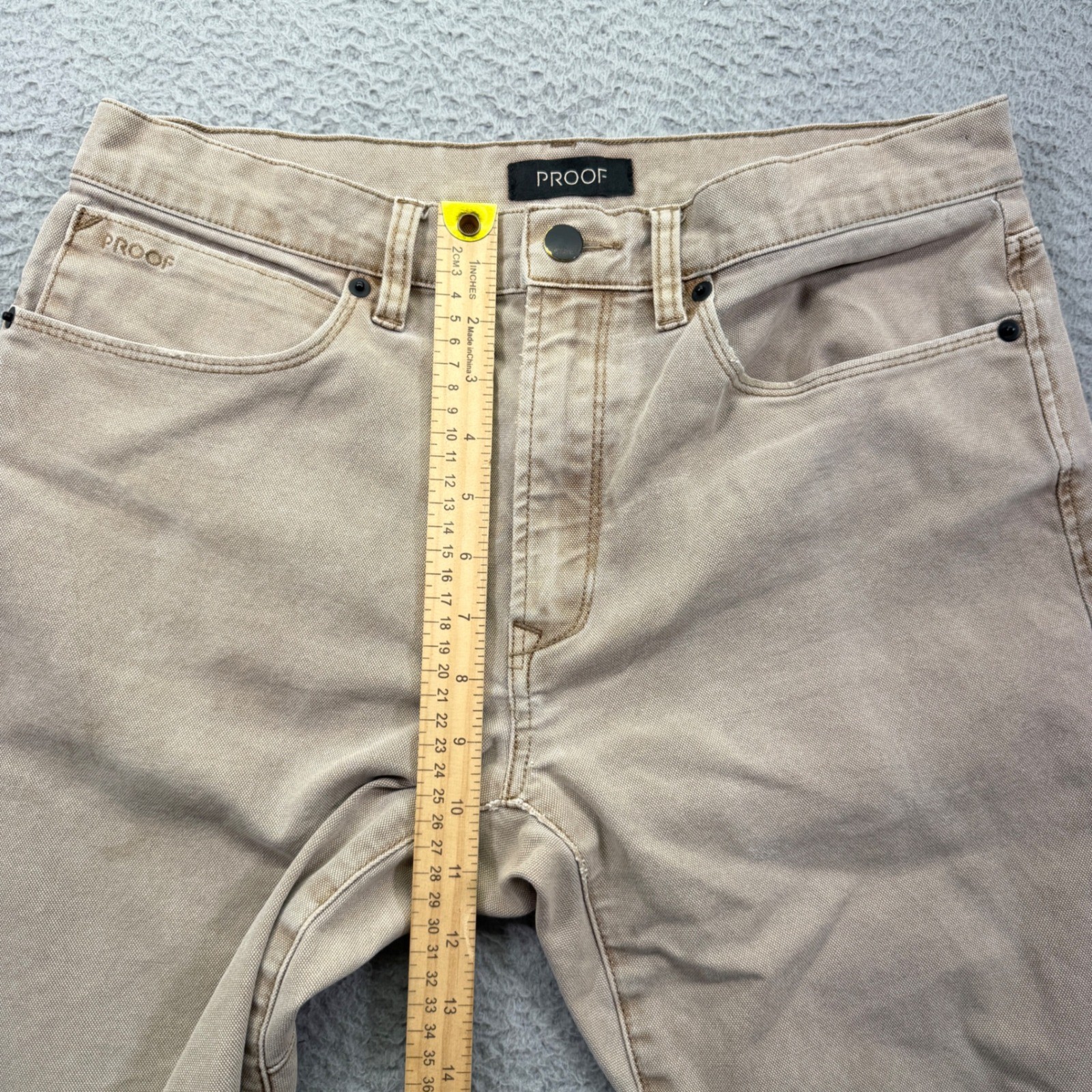 Proof Rover Pant Mens 31×30 Tan Khaki Sorbtek Canvas Slim Straight Huckberry