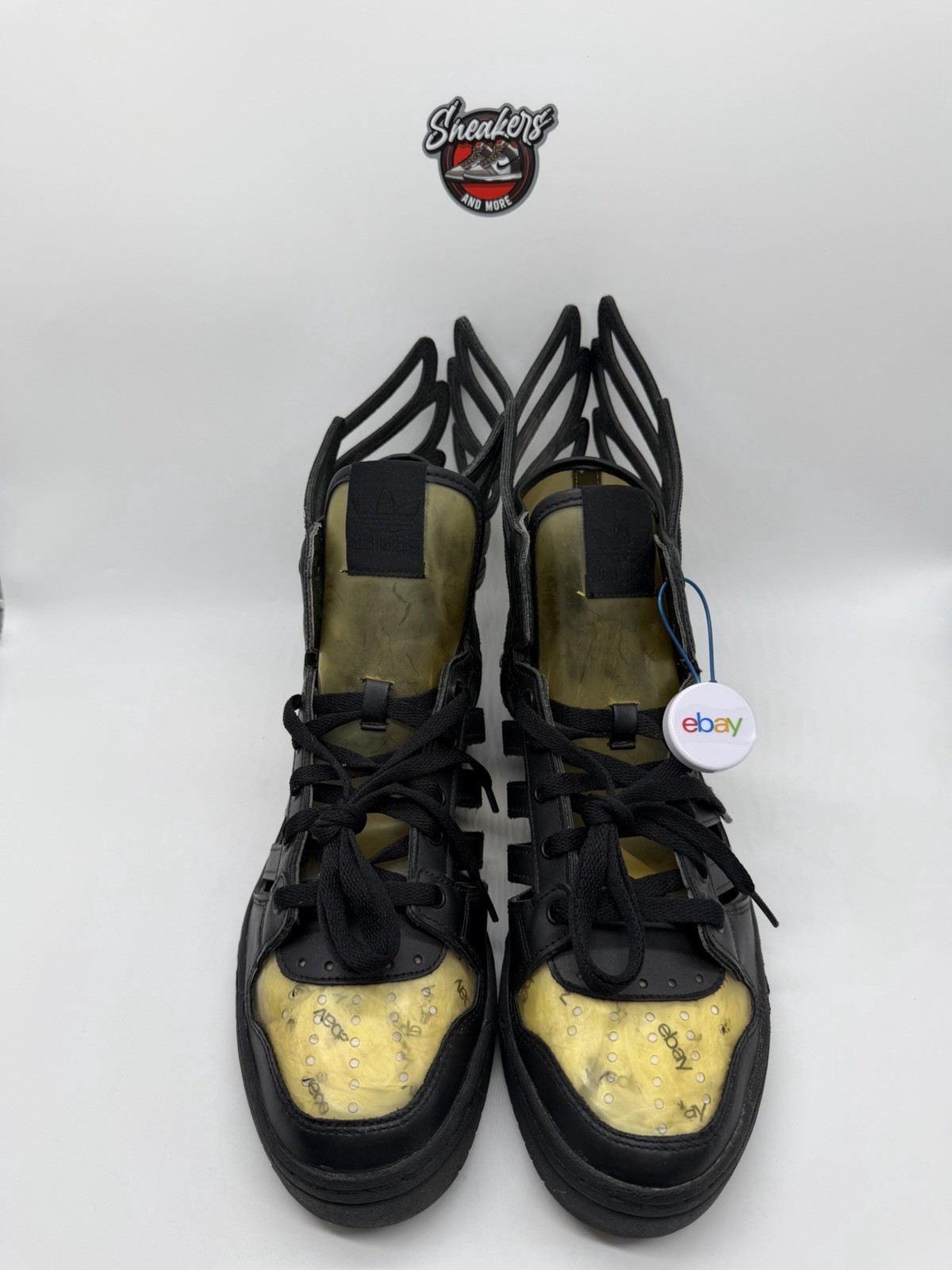 Adidas Jeremy Scott JS Wings Cutout 1.0 2.0 Black Clear B26273 Bear Size 11