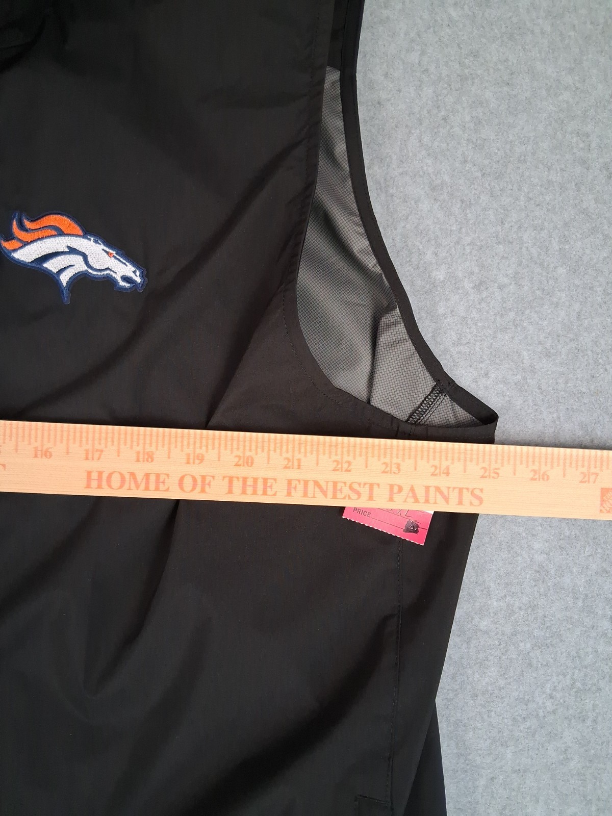 Denver Broncos Antigua WindBreaker Brisk Full-Zip Vest – Black Size 2XL