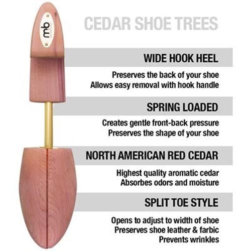 Moneysworth and Best Men’s Cedar Shoe Tree with Hook Heel (1 Pair)