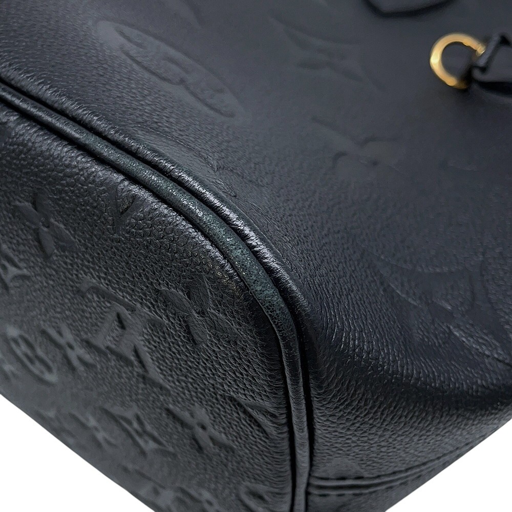 LOUIS VUITTON Neverfull Size MM Monogram Empreinte Leather Noir M45685