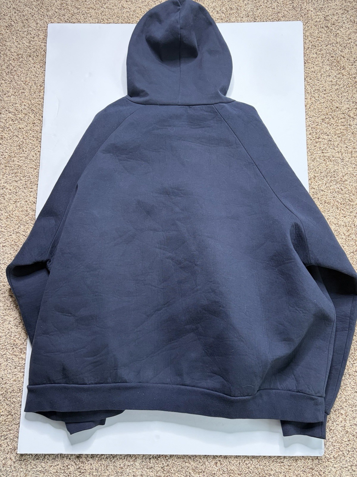 Carhartt Men’s 5XL Big & Tall Blue Solid Full Zip Fleece Hoodie Pockets