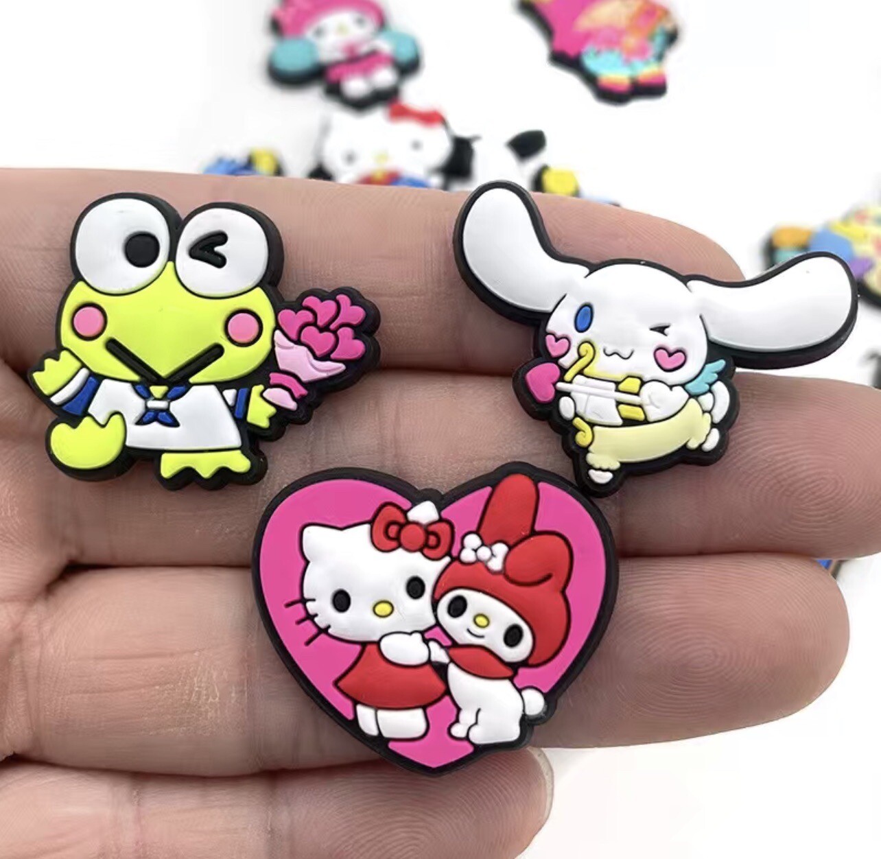 20pcs Cute Sanrio Random Fits Croc Accessories Shoe Jewelry Charms