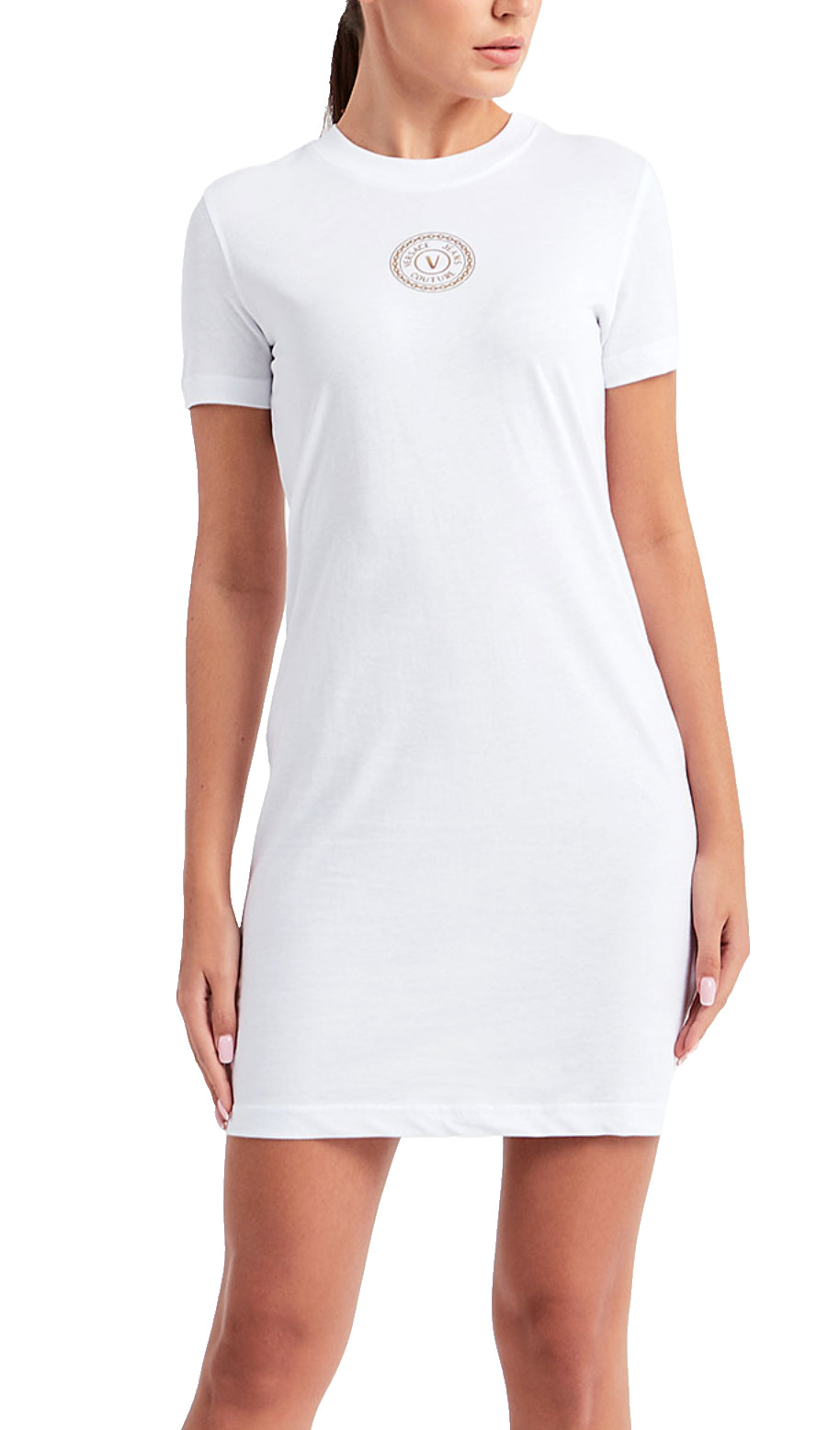 Versace Couture V Logo Shirt Dress Minikleid Ball Beach Job Party Dress S