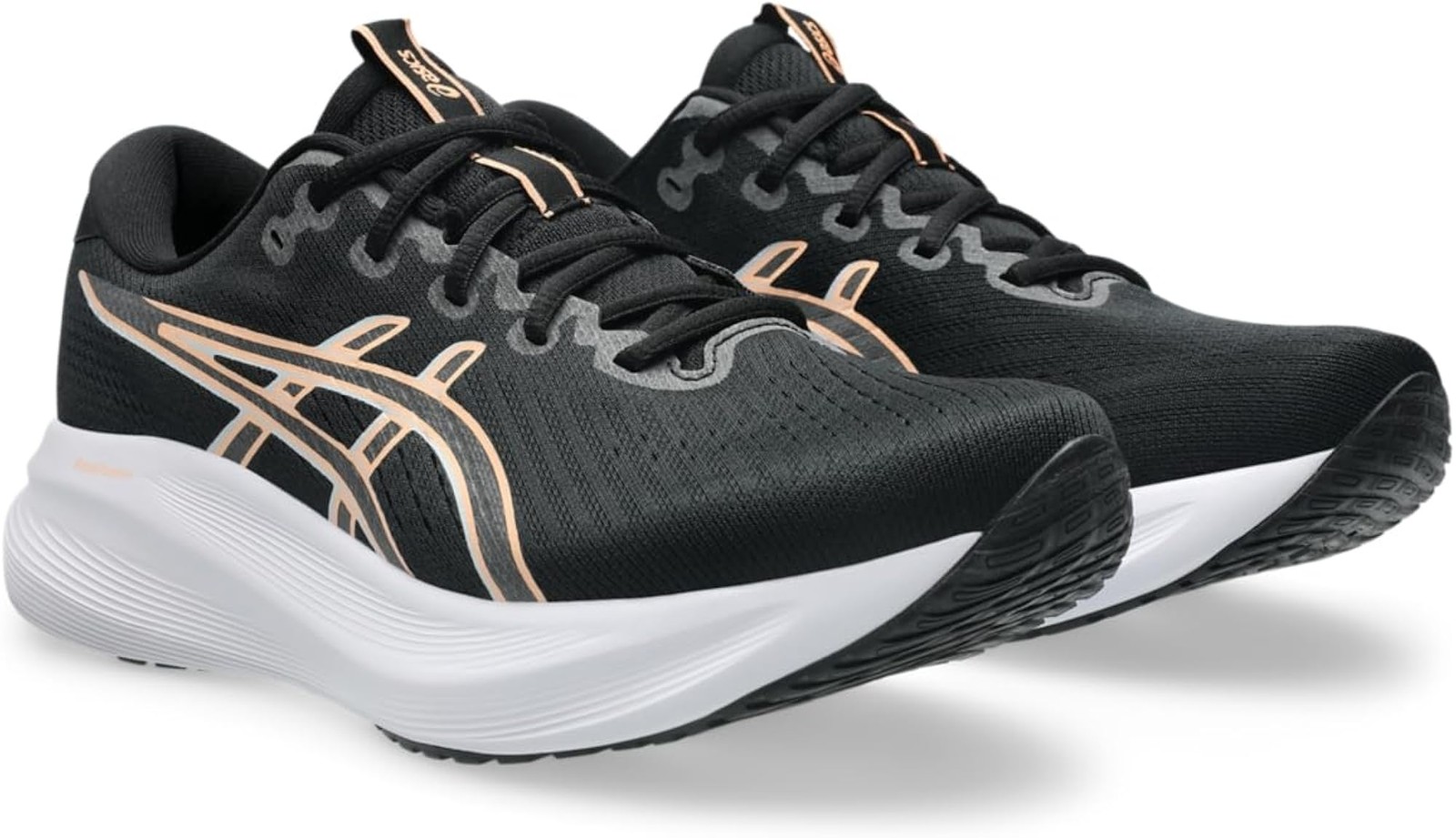 ASICS Mens Gel-Excite 11 – Black/Bright Sunstone – 8