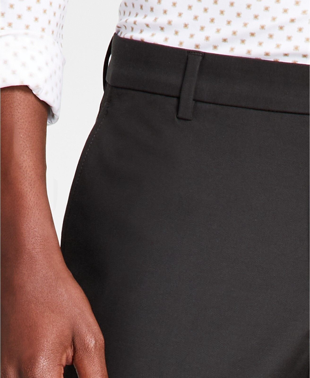 Michael Kors Classic Fit Cotton Stretch Performance Pants, Dark Olive, 40×32