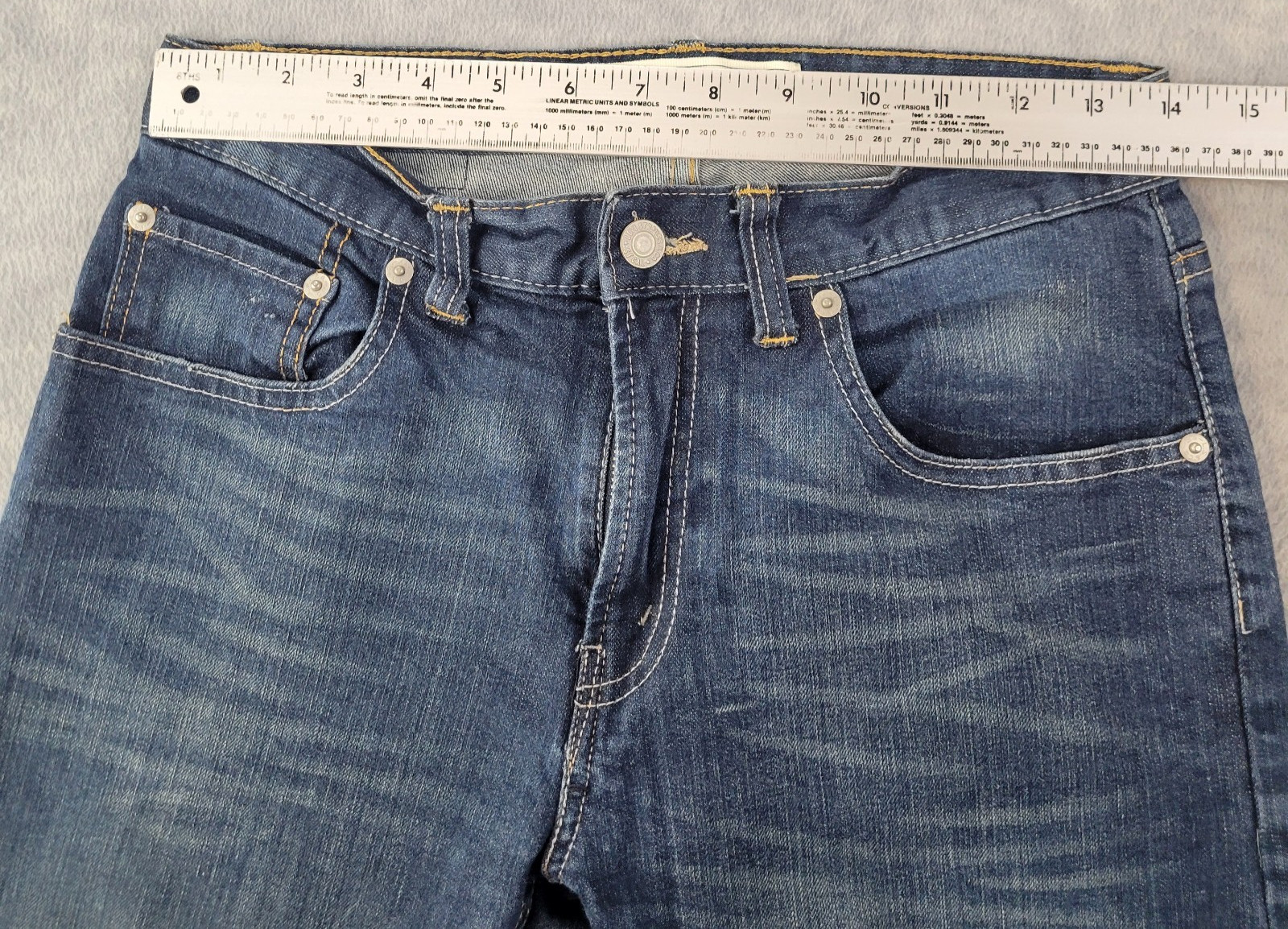 Levi Strauss Levi’s 505 Jeans Blue Denim Boys 18 Reg 29×29