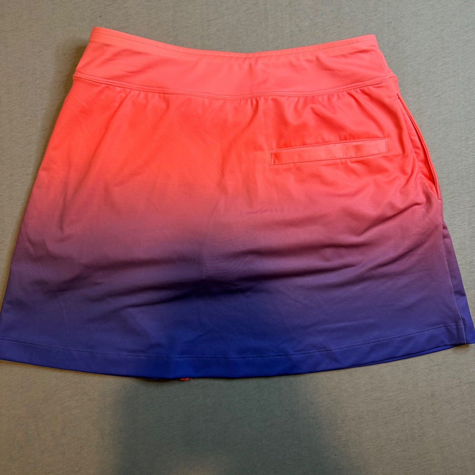 Slazenger Golf Skort Womens XS Pink Purple Ombre Gradient Athletic Skirt Pocket