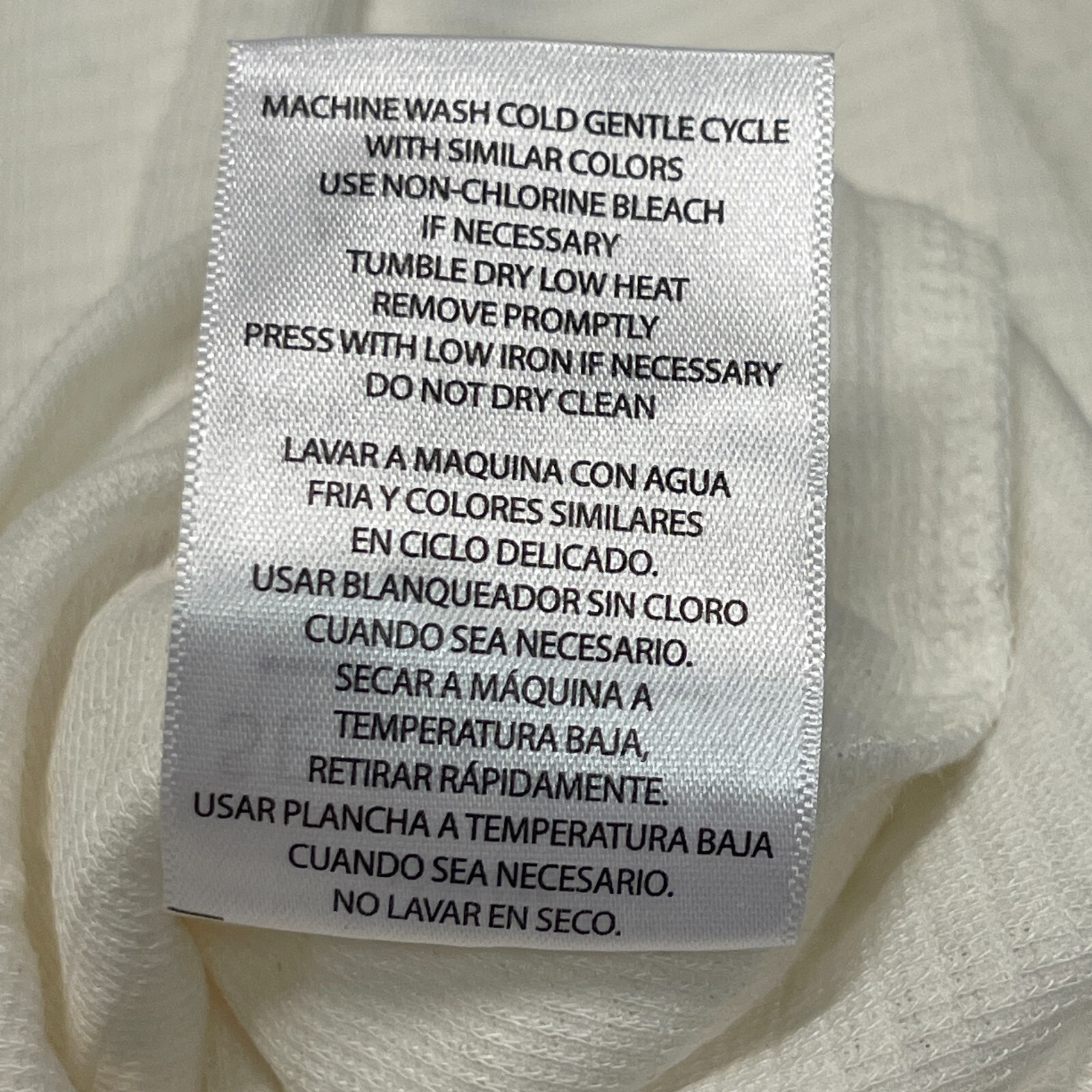 Seg’ments Womens Textured Knit V-neck Essential T-Shirt Top XL White 3/4 Sleeve