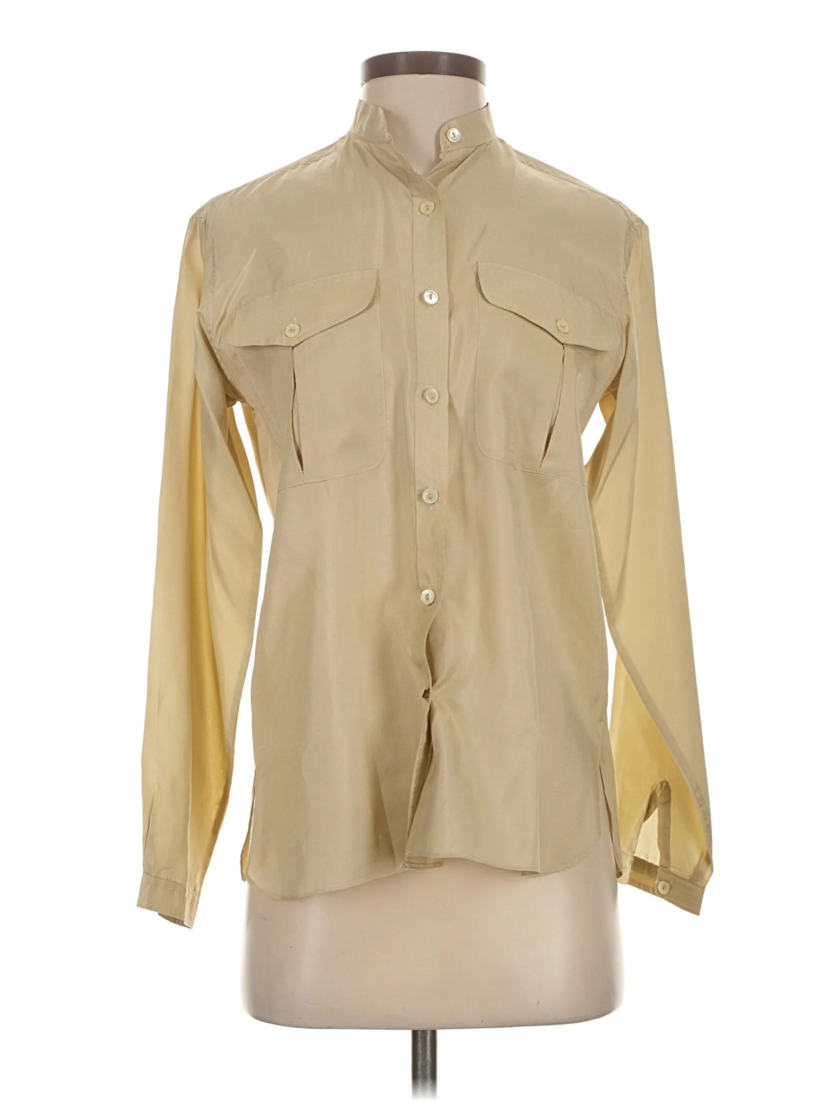 Regency New York Women Brown Long Sleeve Button-Down Shirt S