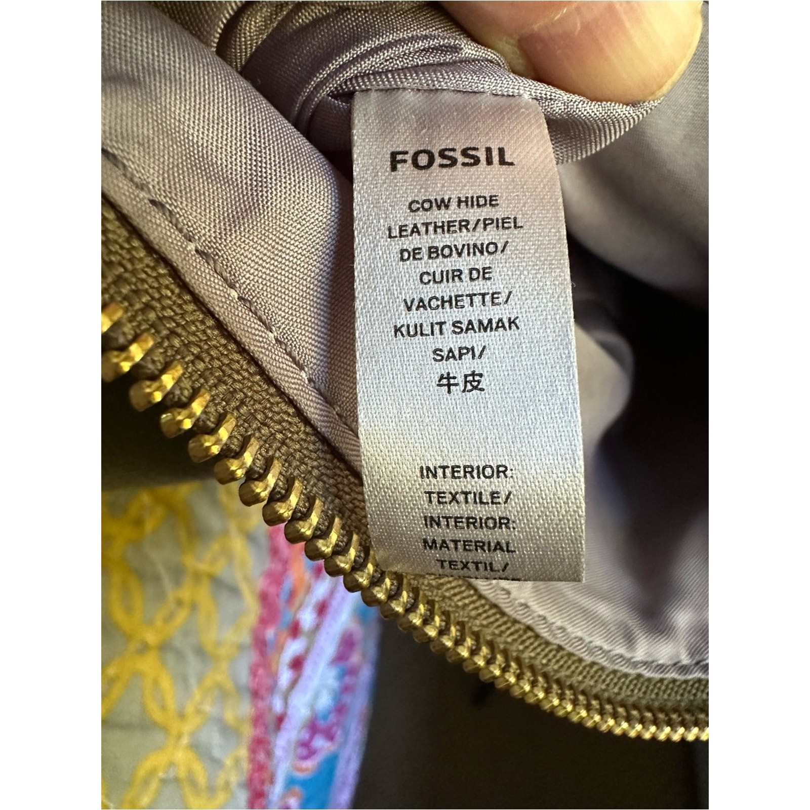 Fossil Amelia Hobo Bag Olive Green Leather Shoulder Tote SHB1819