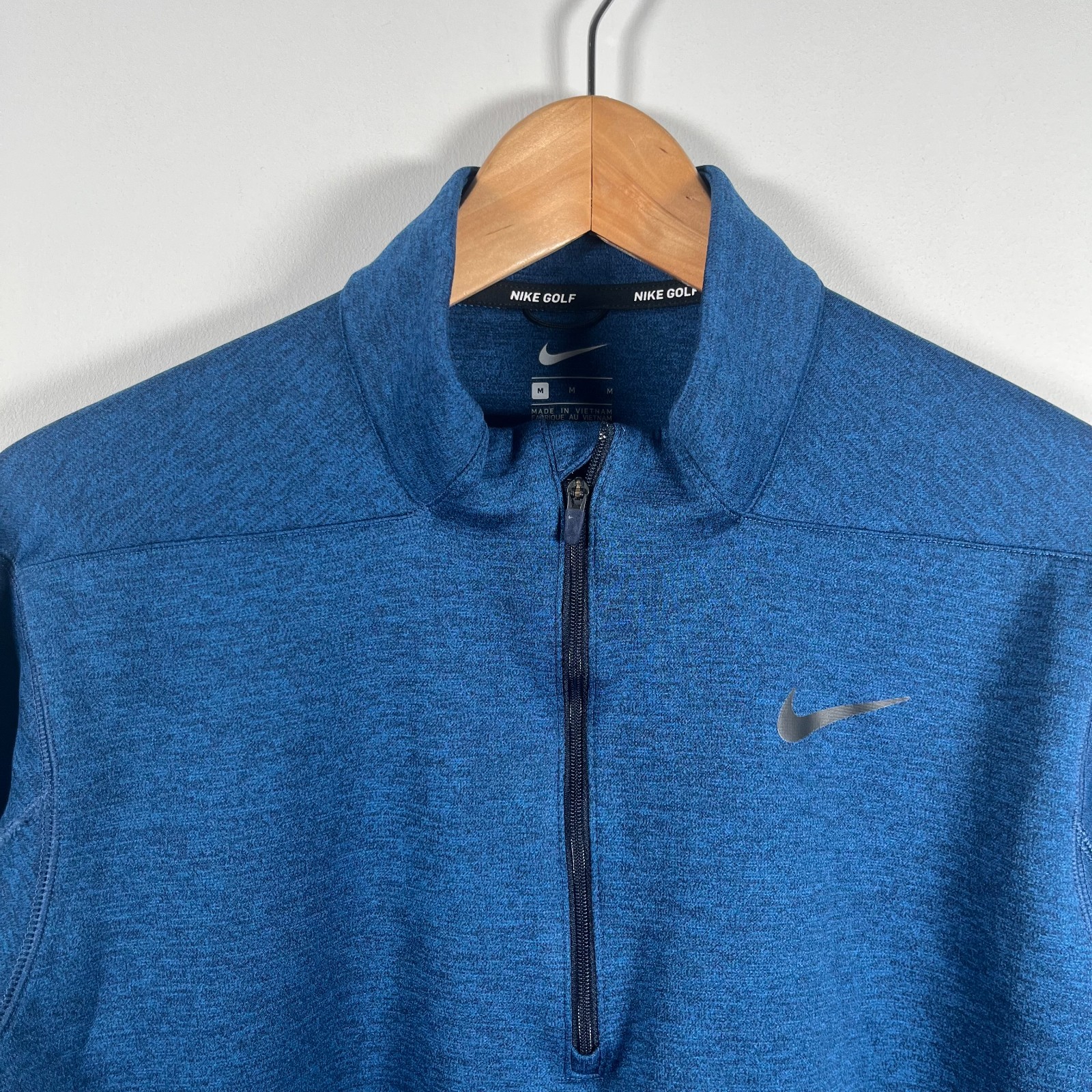 Nike Golf Therma Repel Mens Medium Blue Half Zip Pullover Long Sleeve Active