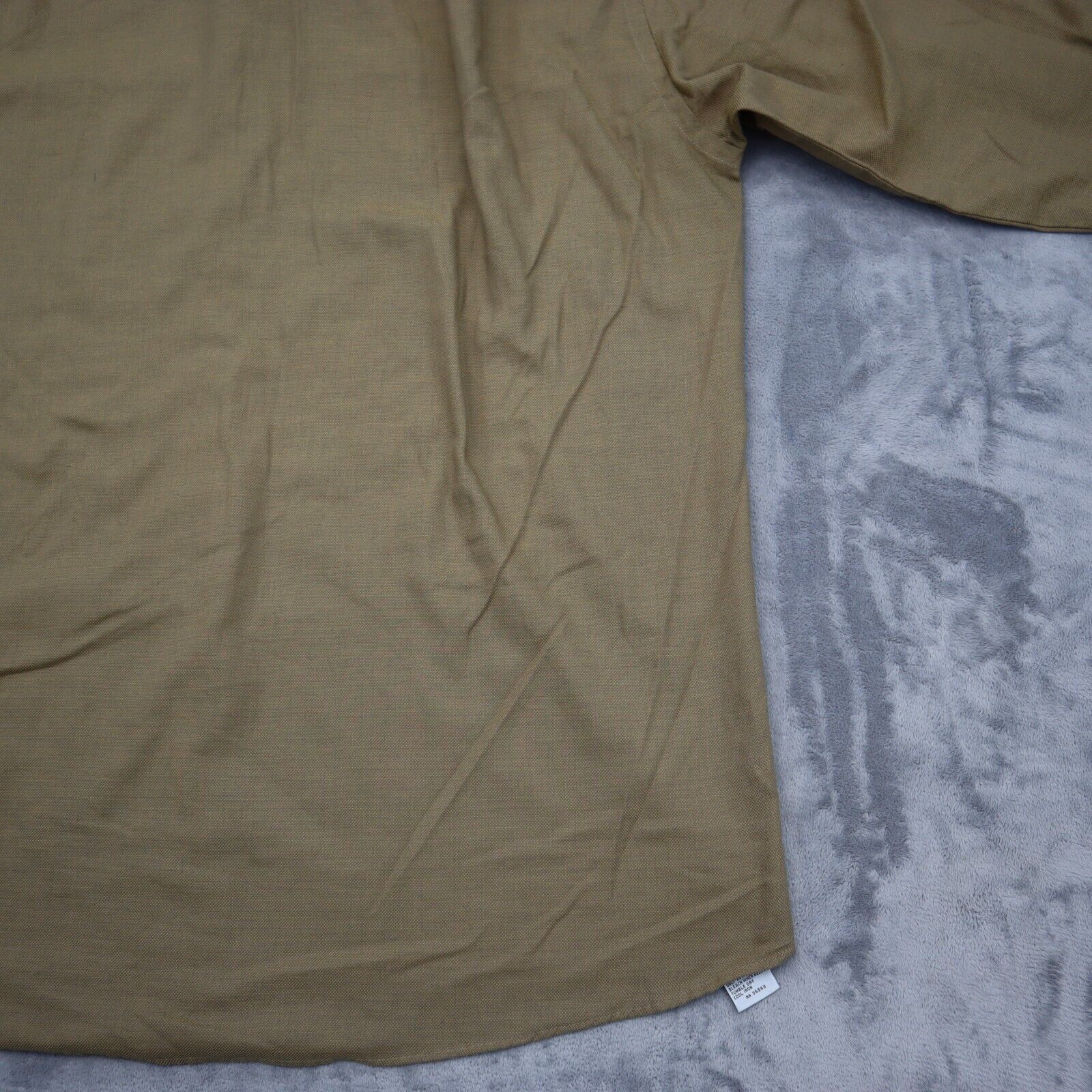 John Henry Shirt Mens 32 Brown Long Sleeve Point Collar Barrel Cuff Dress Shirt