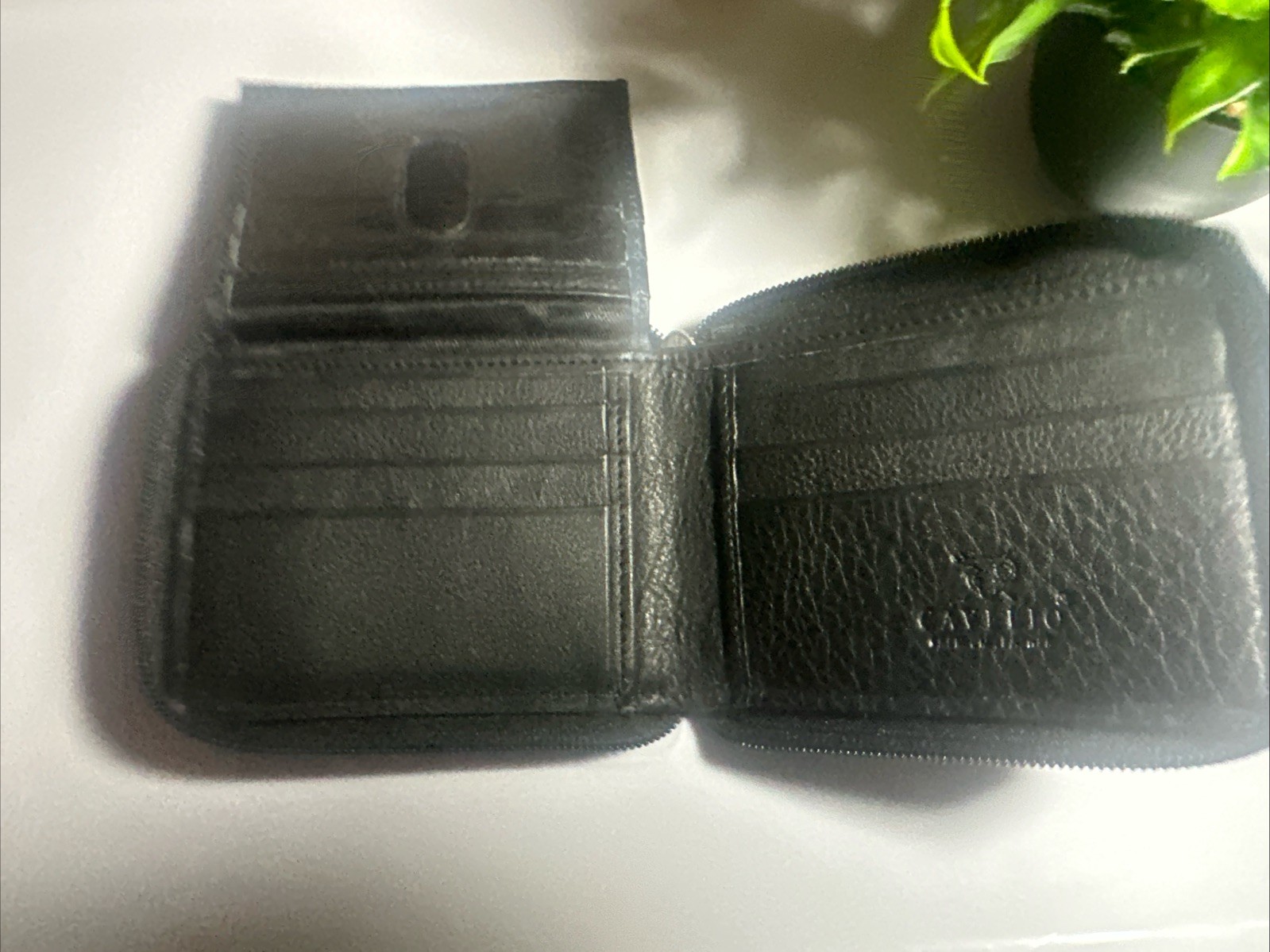 Black Premium Leather Cavelio Wallet