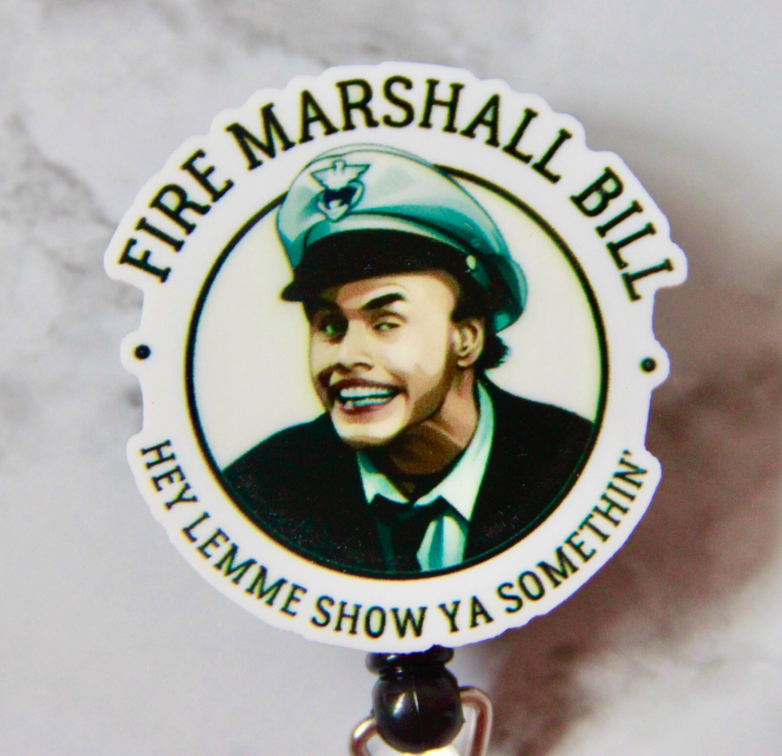 Fire Marshall Bill Badge Reel ID Hold Hey Let Me Show Ya Something Living Color